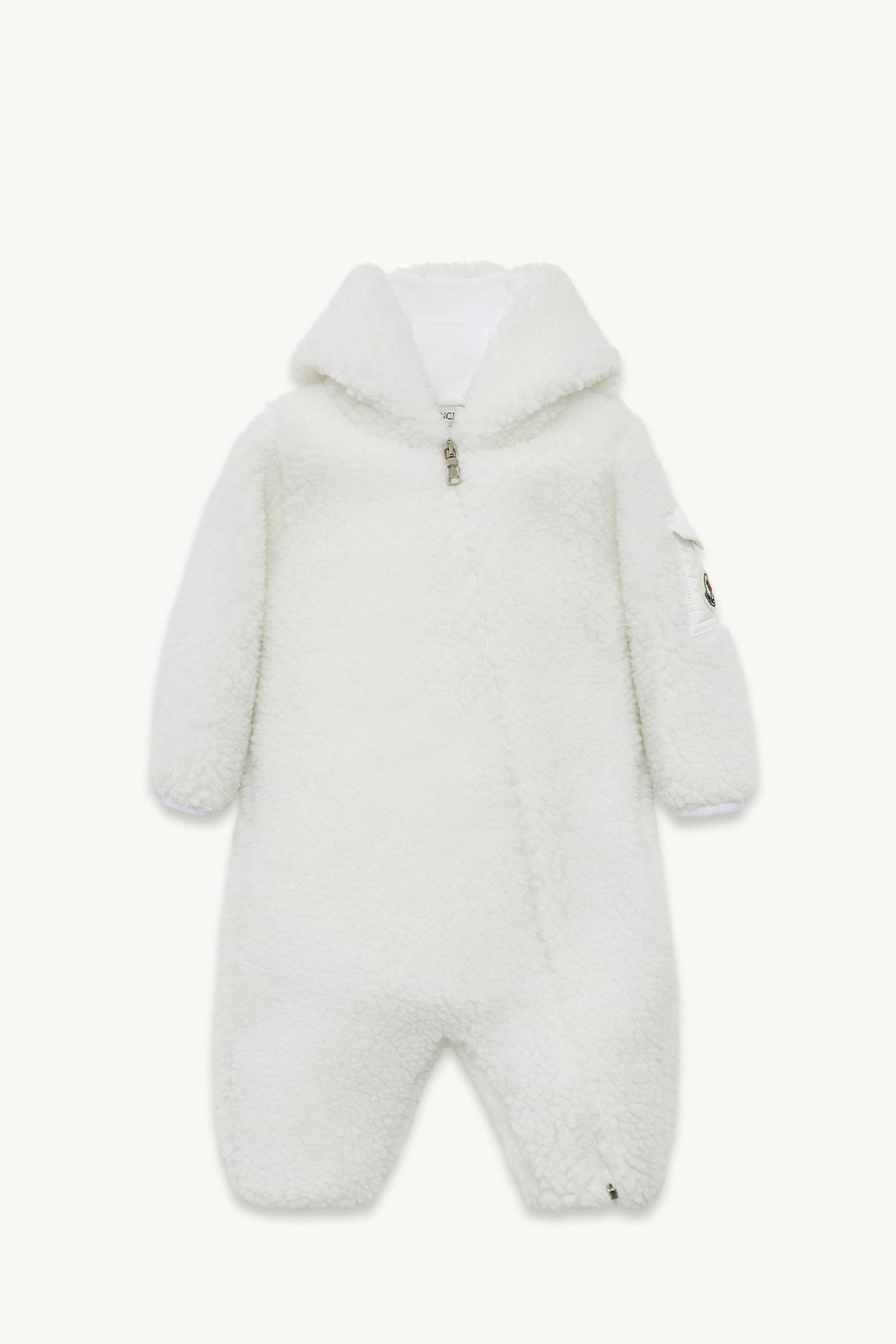 Teddy Hooded Baby Grow Gender Neutral White Moncler, 1 of 0