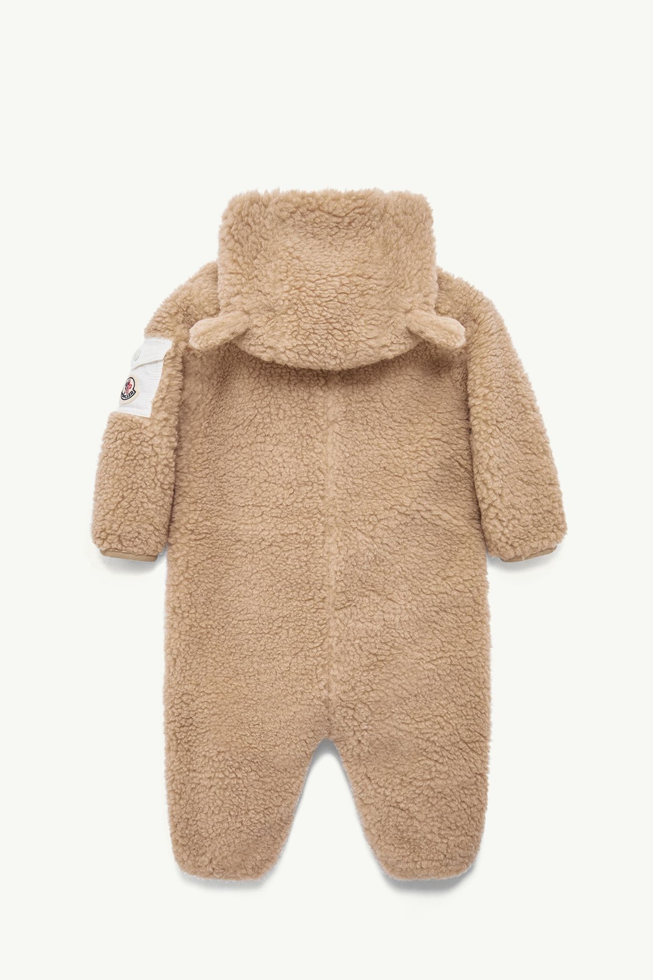 Teddy Hooded Baby Grow Gender Neutral Beige Moncler 2