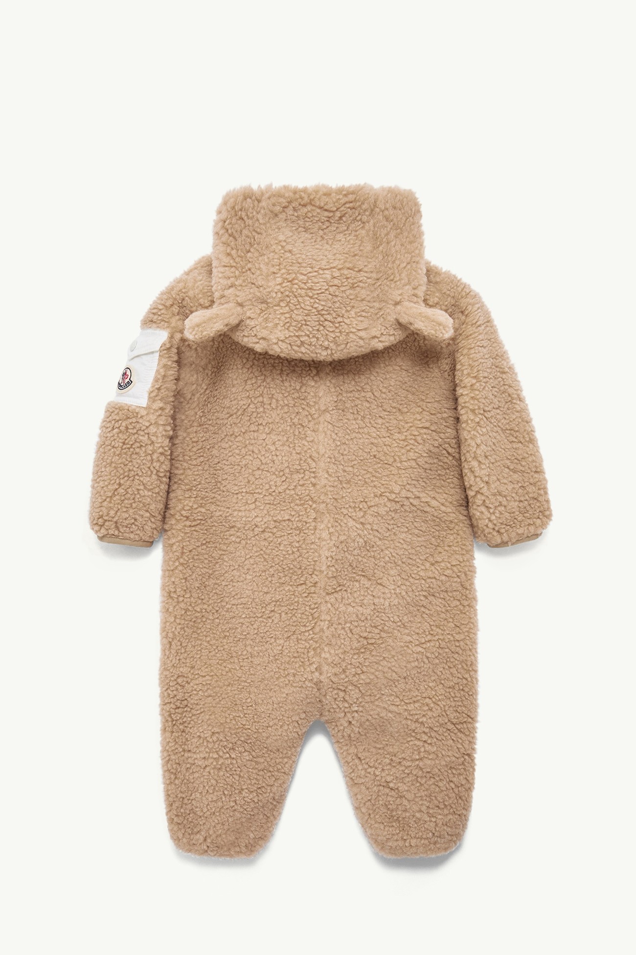 Teddy Hooded Baby Grow Gender Neutral Beige Moncler 2
