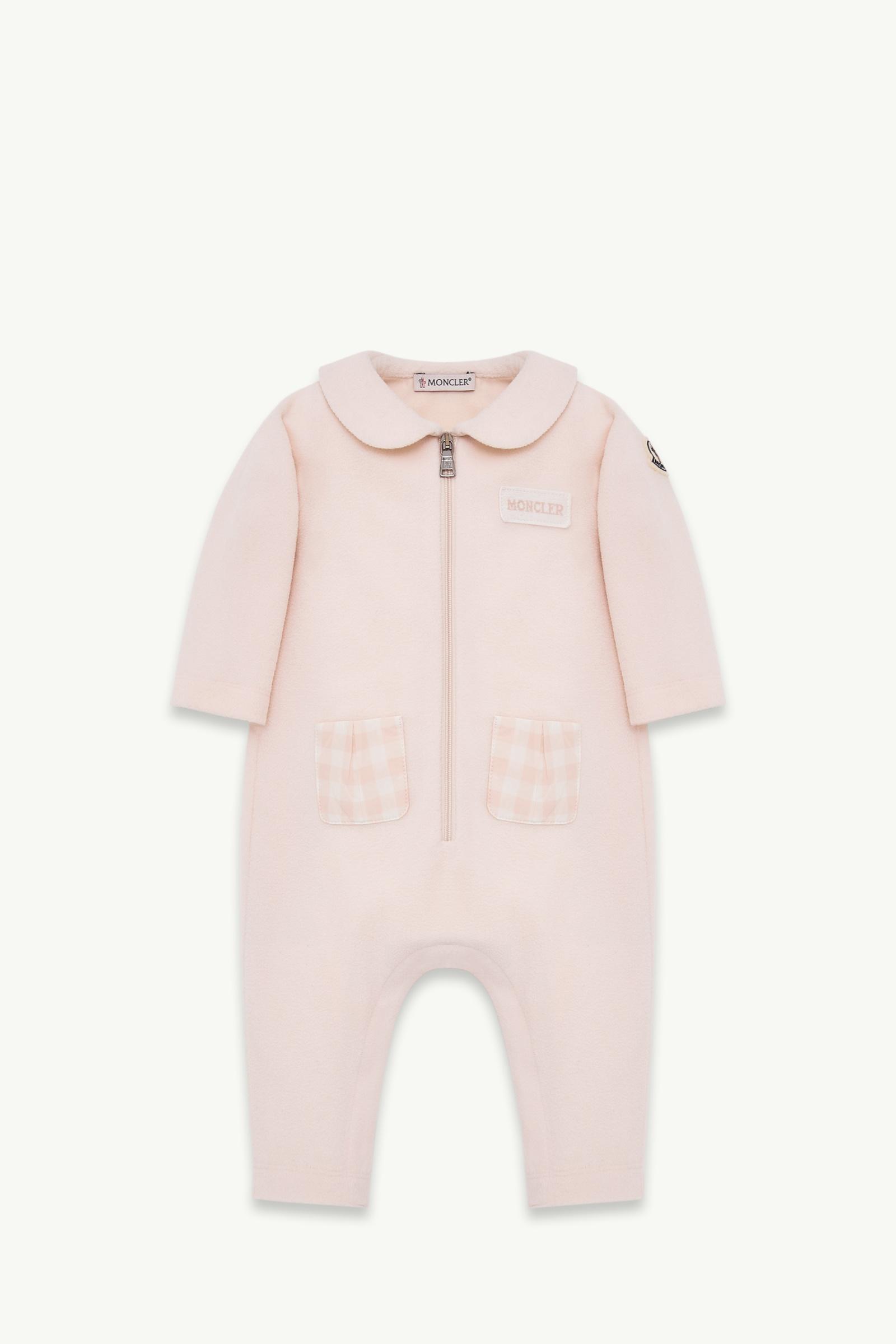 Barboteuse à col Claudine Fille Rose Clair Moncler, 1 of 0