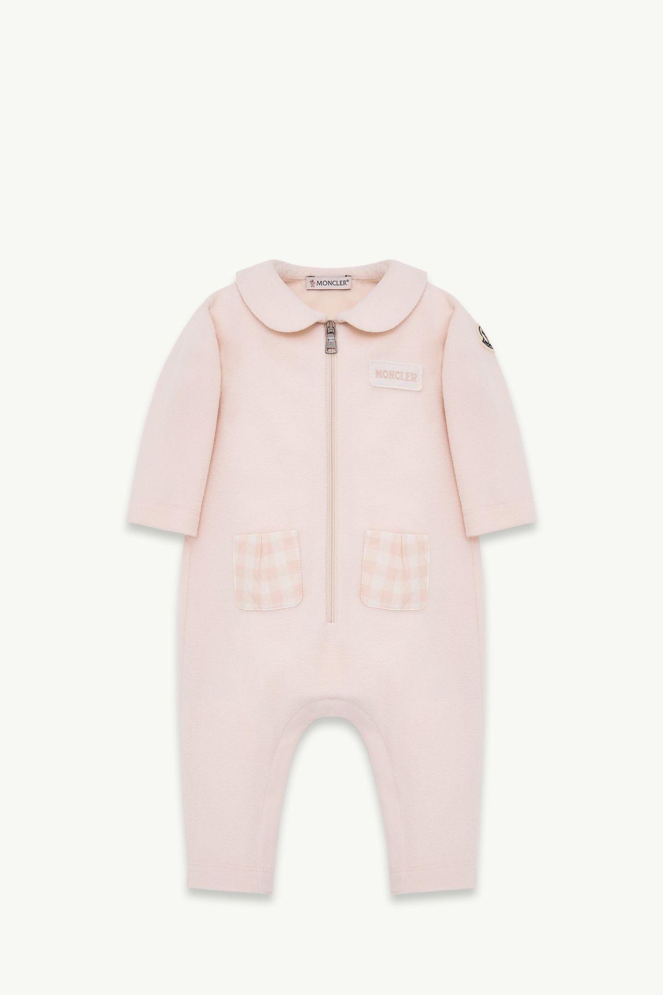 Pelele con cuello babero Niña Rosado claro Moncler 0