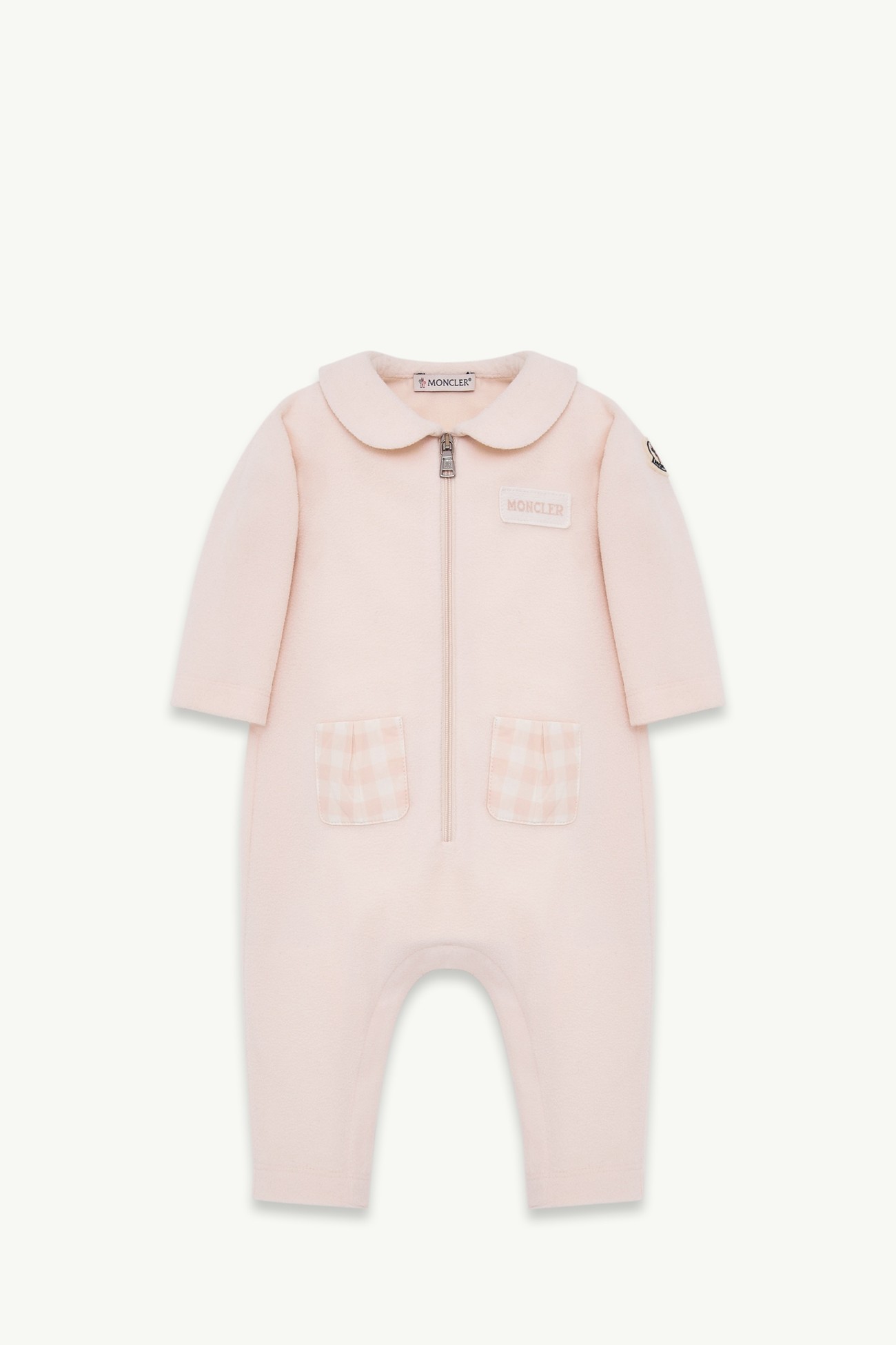女婴娃娃领连体衣 女童 浅粉色 Moncler 0