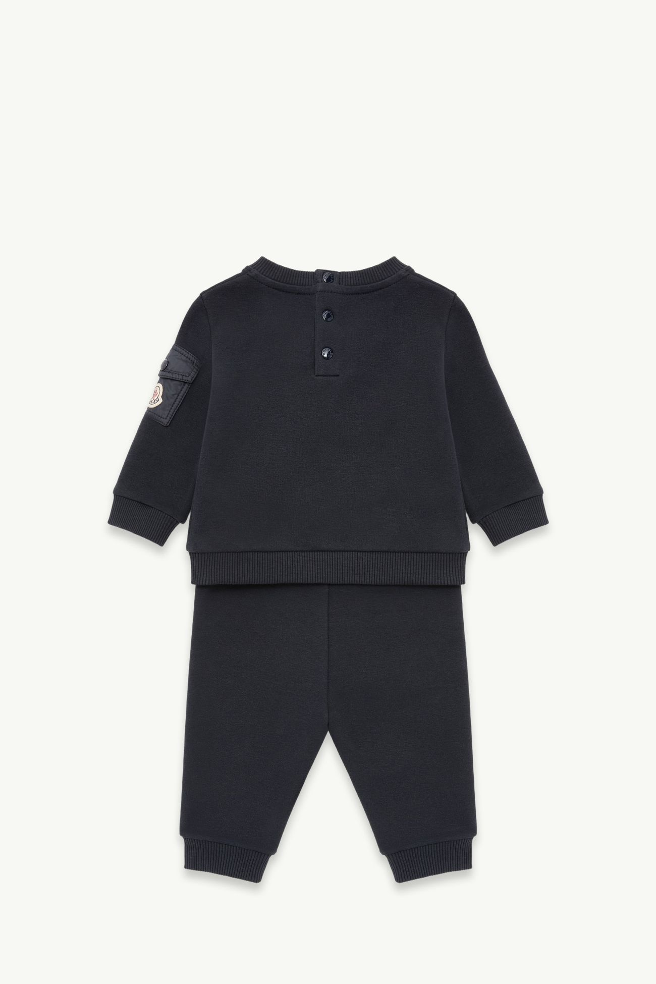 標誌彈性棉質套裝 中性 深藍色 Moncler 2