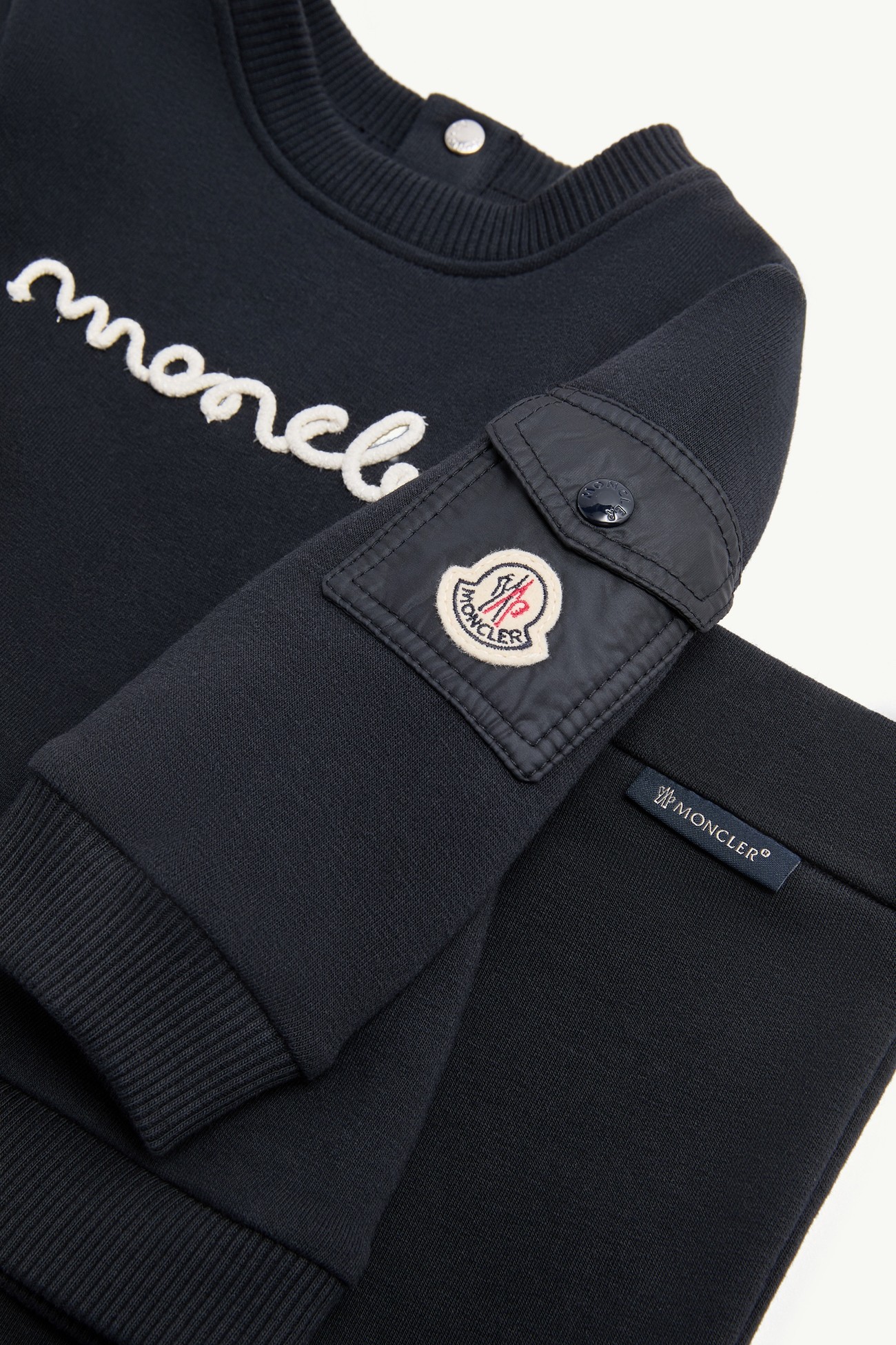 Logo Stretch Cotton Set Gender Neutral Dark Blue Moncler 3