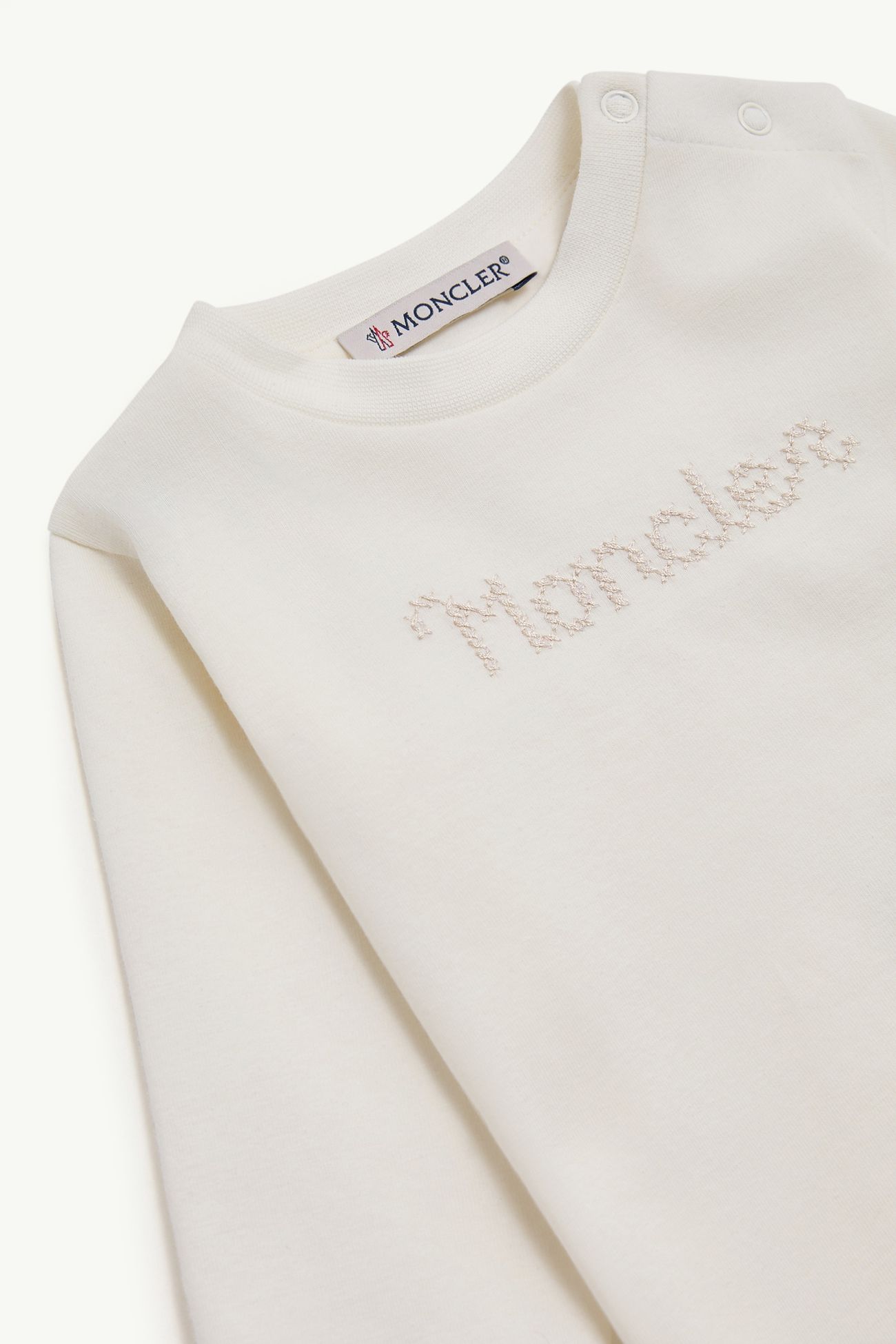Ensemble en jersey de coton stretch Mixte Blanc Ivoire Moncler 1