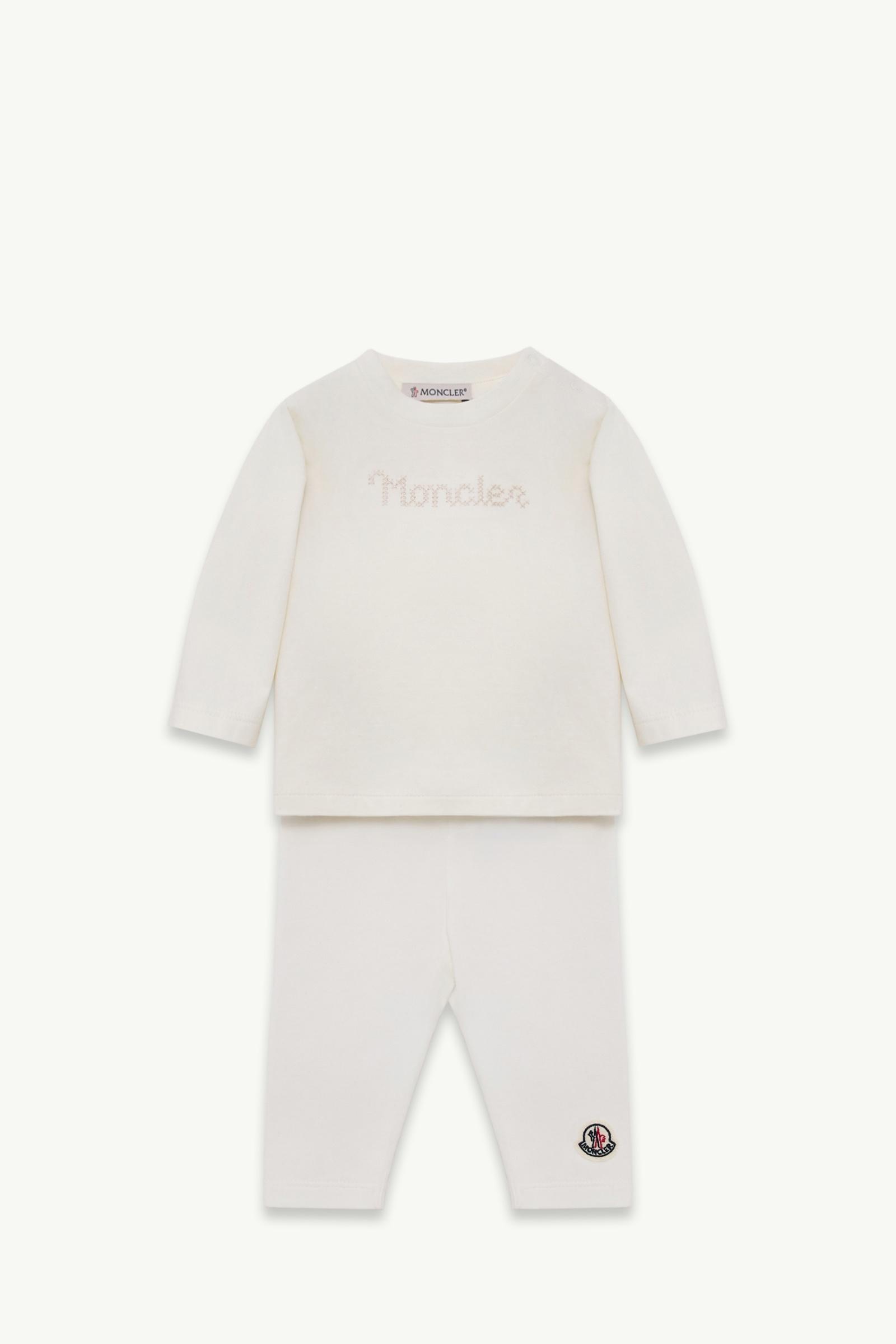 Ensemble en jersey de coton stretch Mixte Blanc Ivoire Moncler, 1 of 0