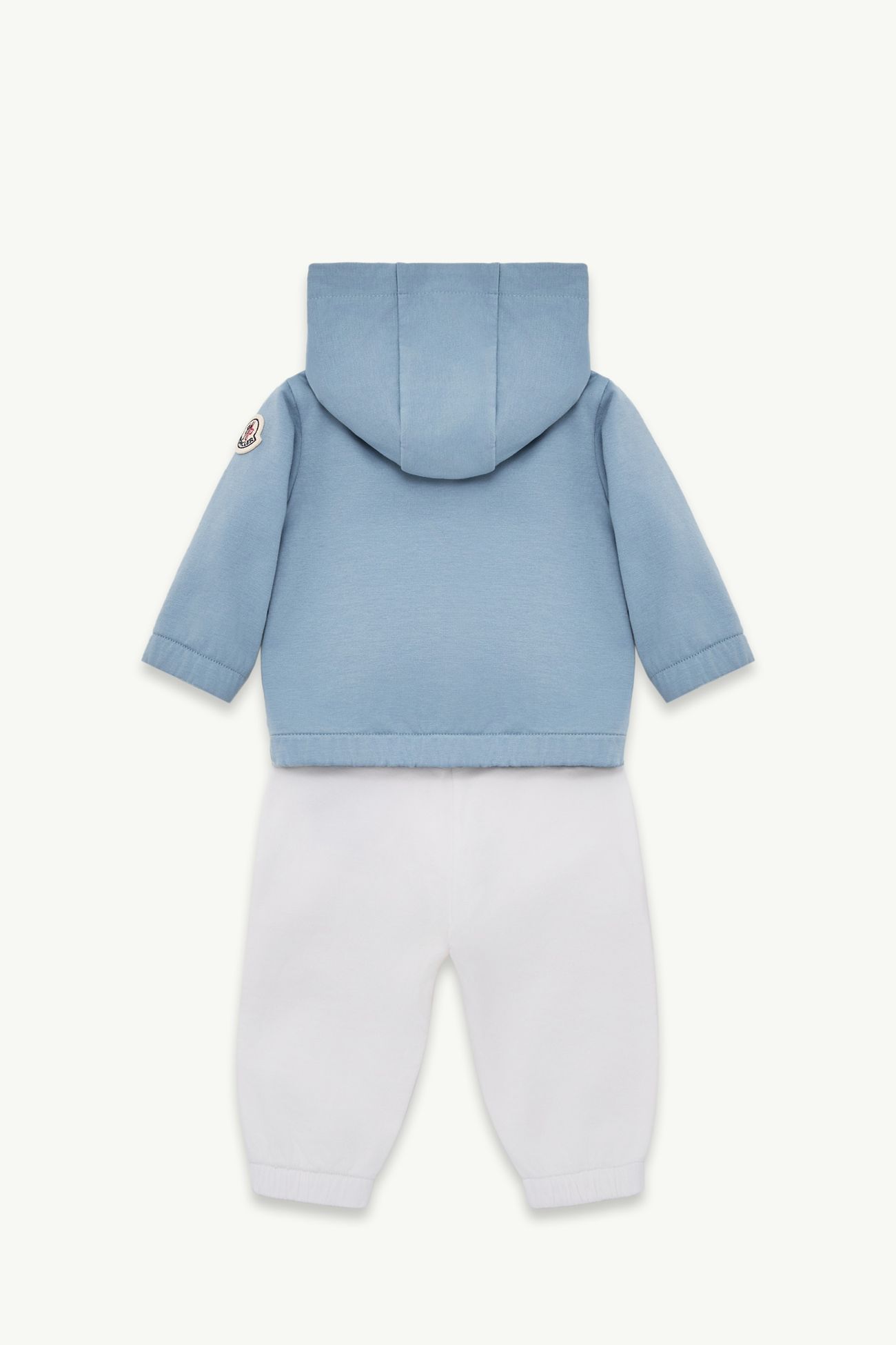 Stretch Cotton Blend Fleece Set Boy Blue & Gray Moncler 2