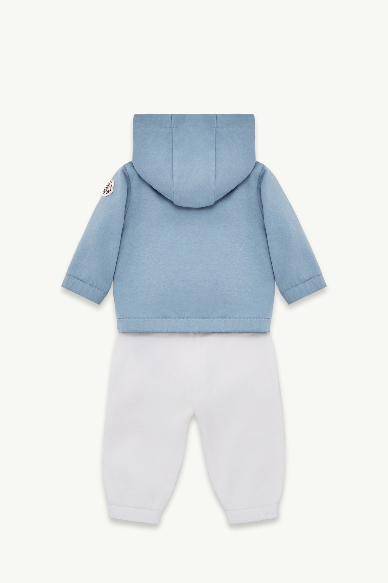 Stretch Cotton Blend Fleece Set Boy Blue & Grey Moncler 2