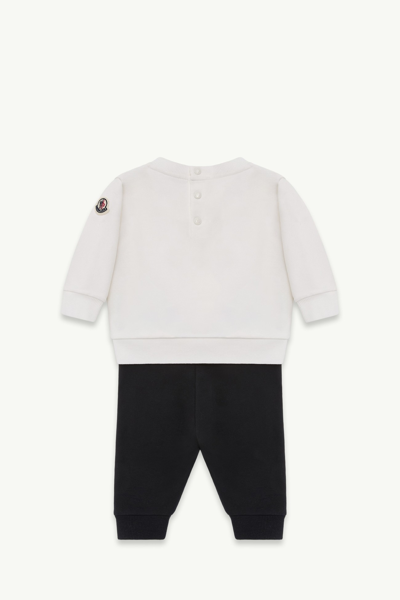 Trainingsanzug aus Baumwollmischung mit Logo Jungen Weiß & Schwarz Moncler 2