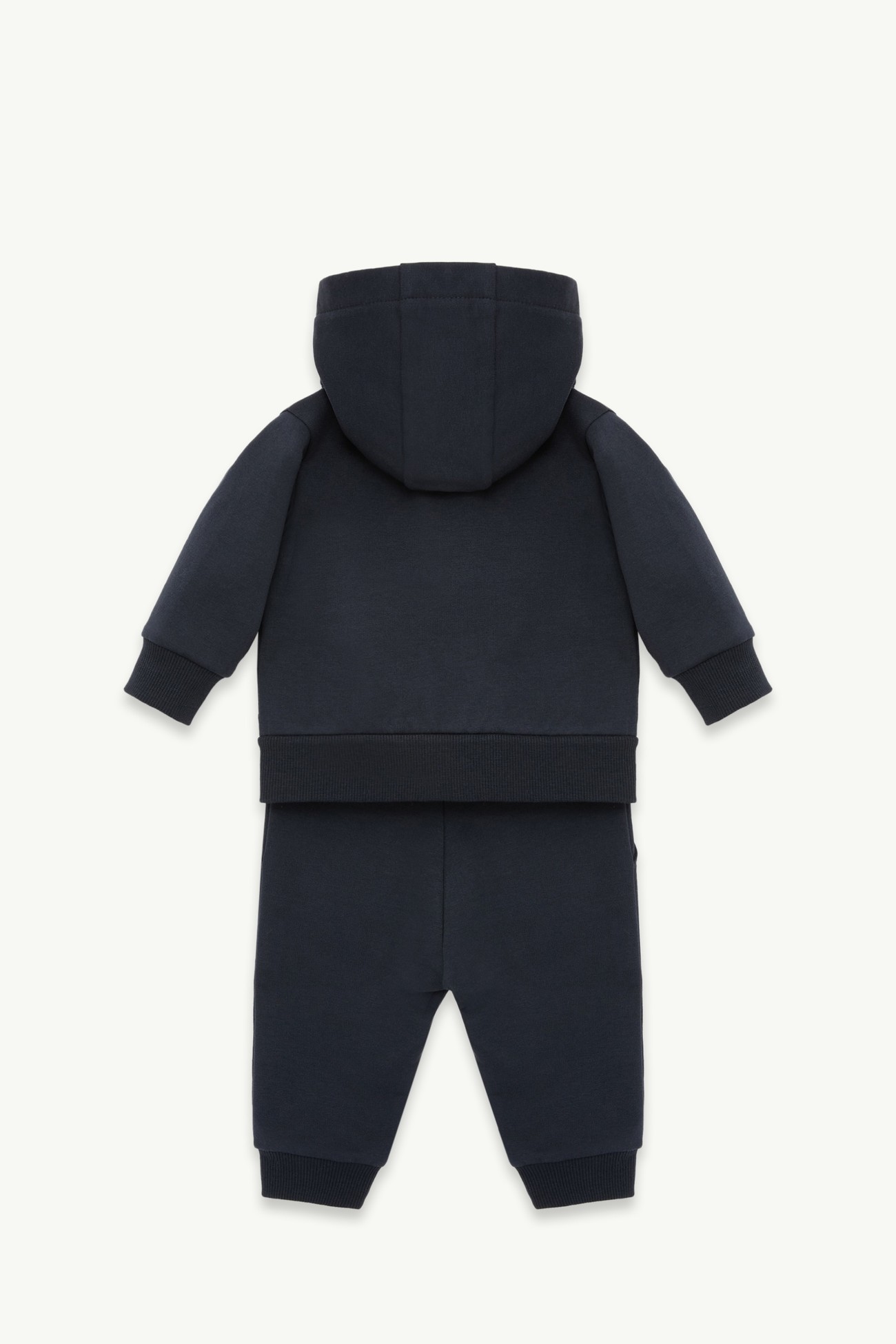 Cotton Blend Sweatsuit Set Boy Dark Blue Moncler 2