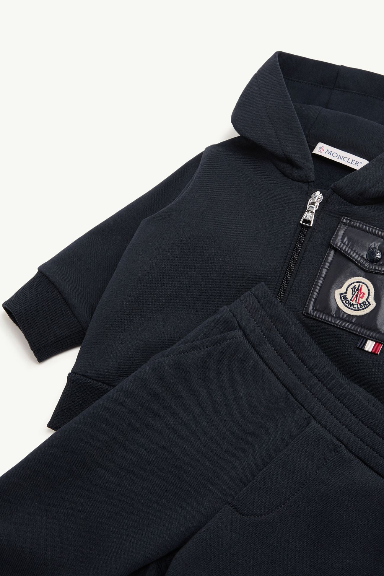棉質混紡運動服套裝 男童 深藍色 Moncler 3