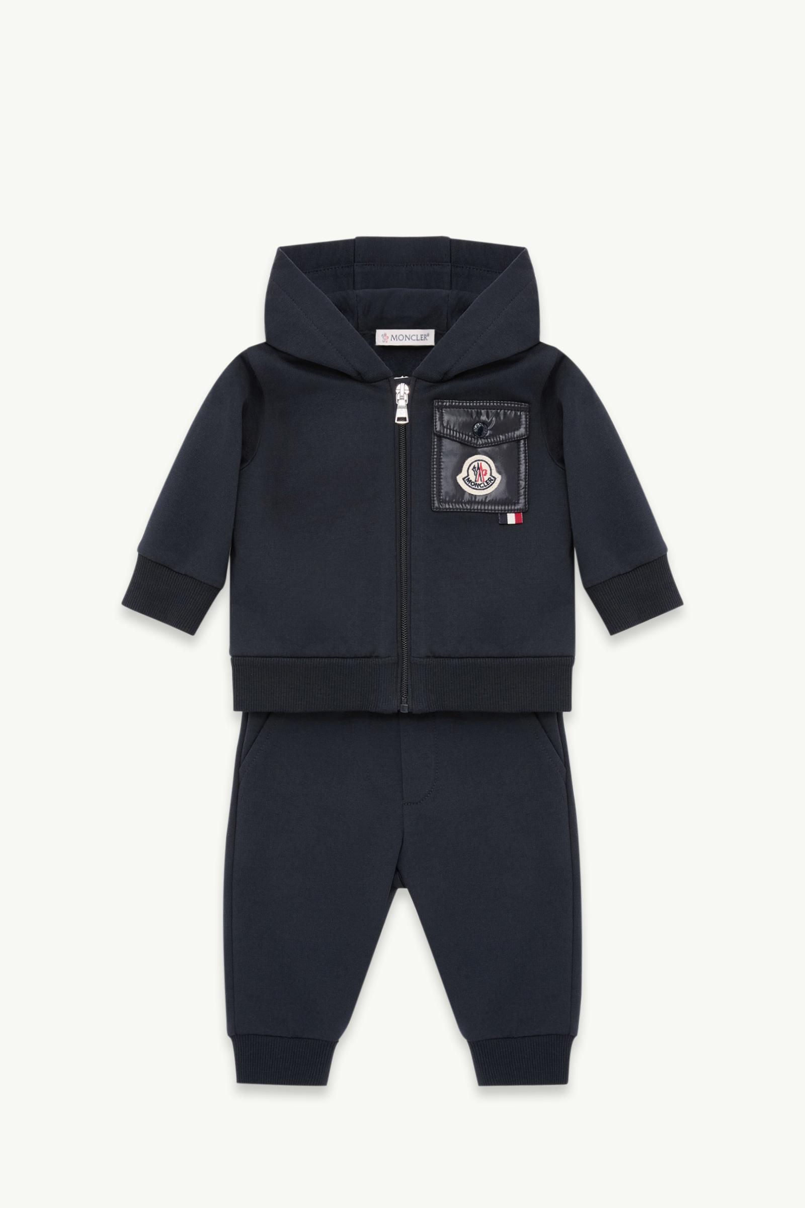 Cotton Blend Sweatsuit Set Boy Dark Blue Moncler, 1 of 0
