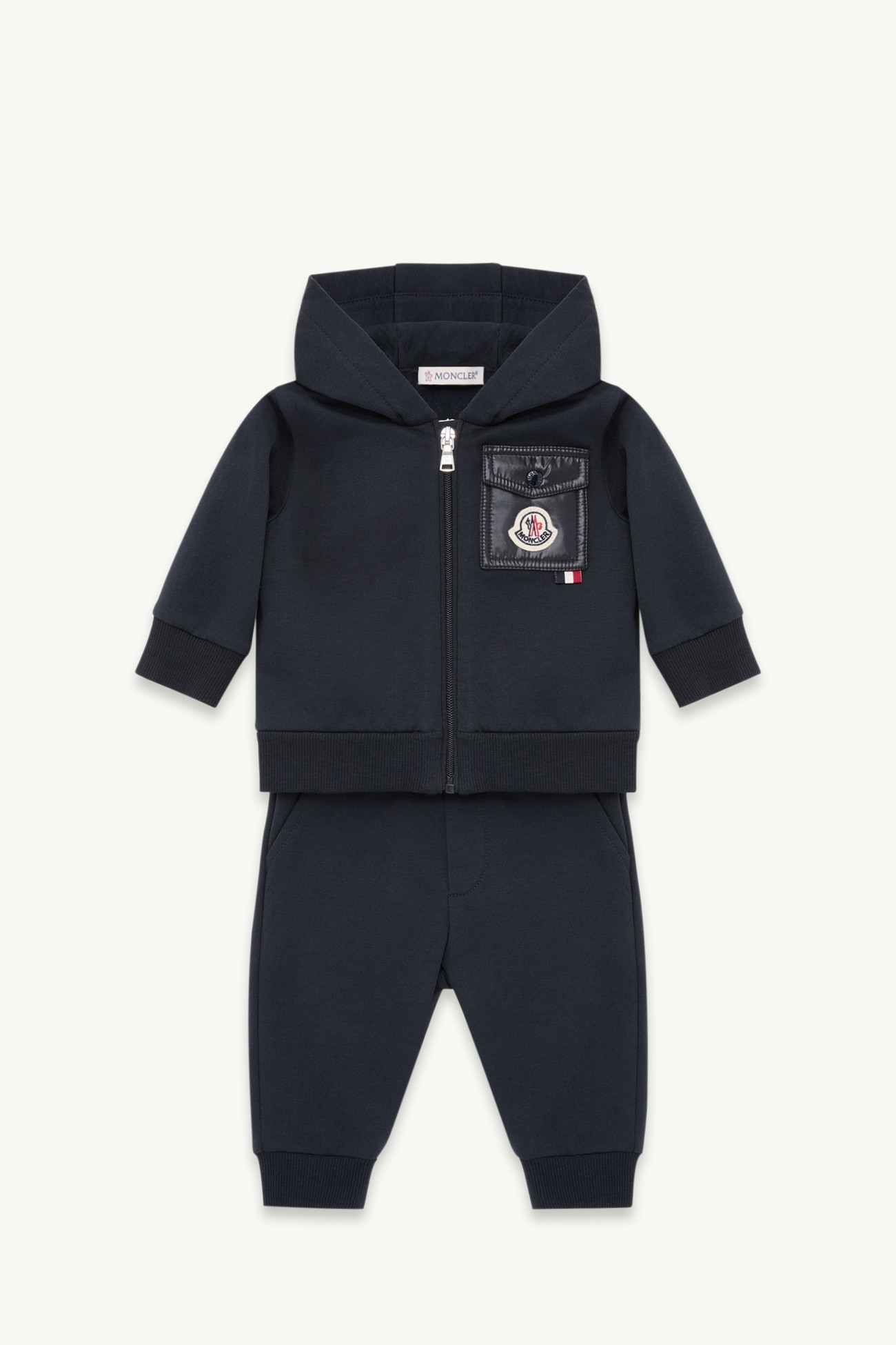 男婴棉质混纺运动服套装 男童 深蓝色 Moncler 0