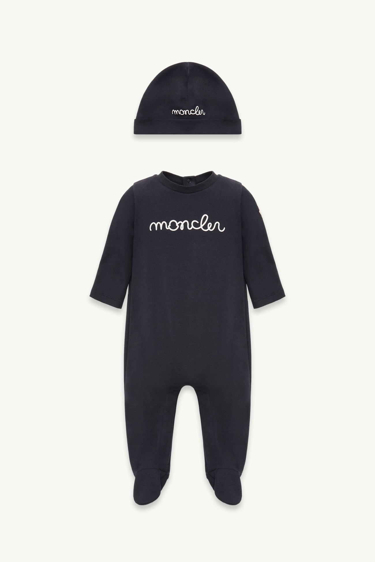 Ensemble en coton à logo avec coffret cadeau Mixte Bleu foncé Moncler 0