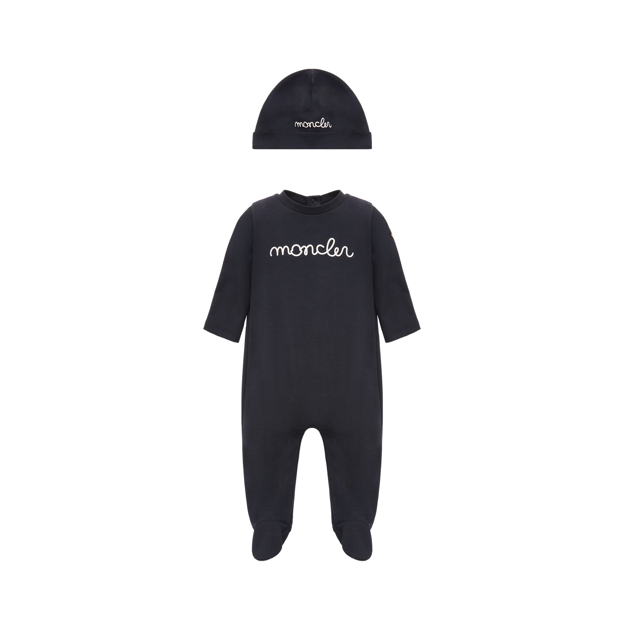 Moncler  Logo Cotton Set for Children in Blue, Size: 6/9M