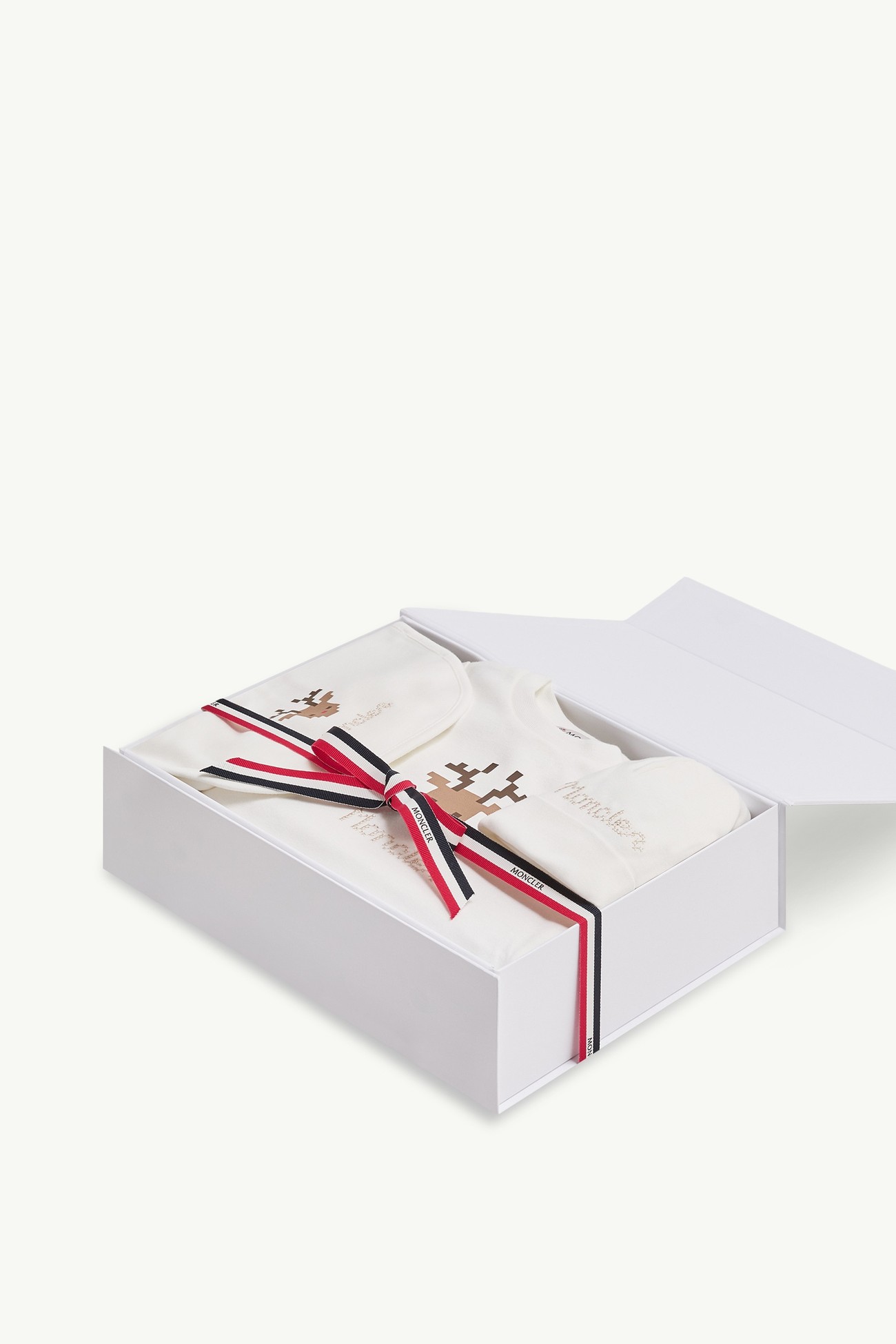 印花標誌棉質套裝，禮盒包裝 中性 白色 Moncler 1