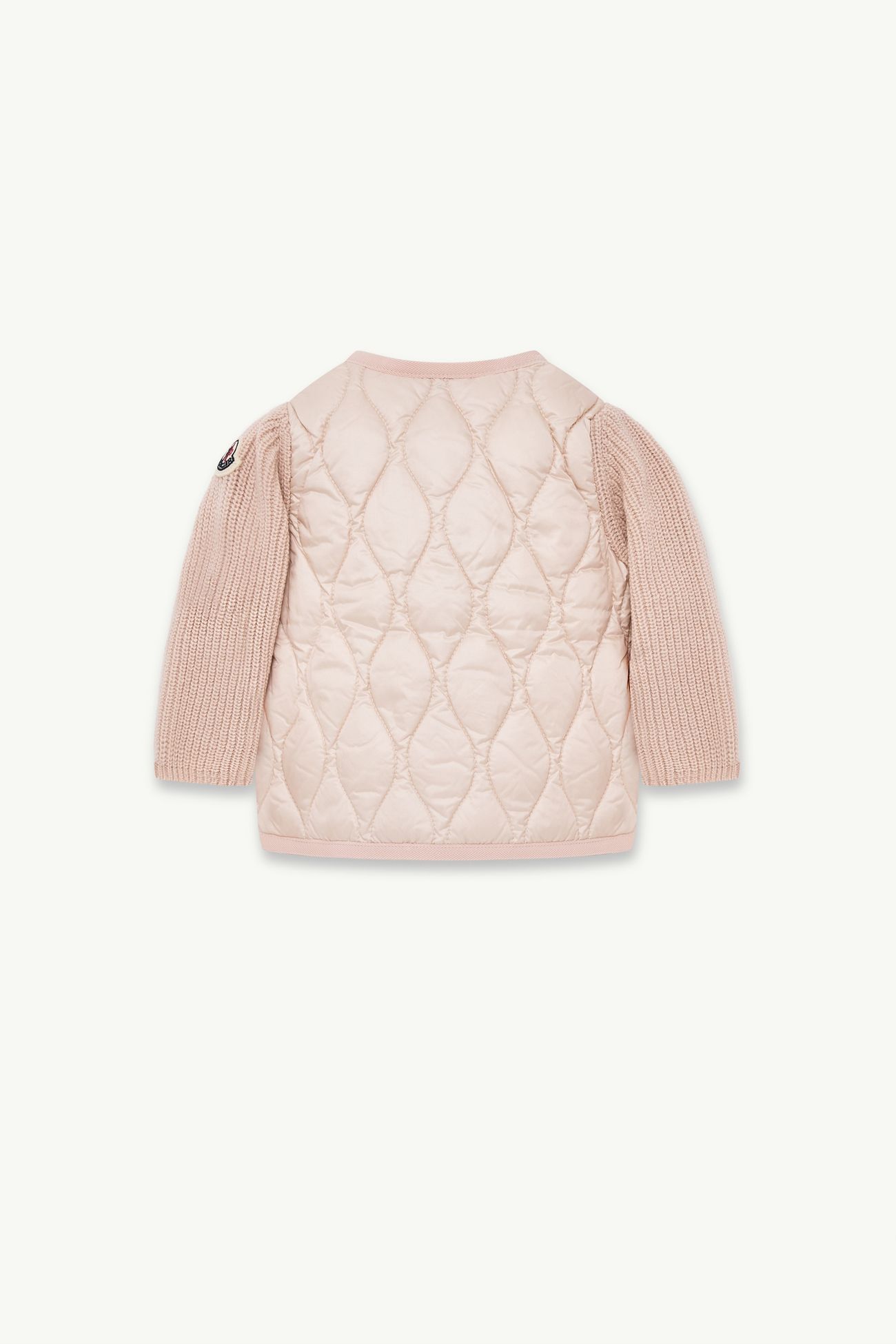 Cardigan en duvet en laine et cachemire Fille Rose Poudre Moncler 2