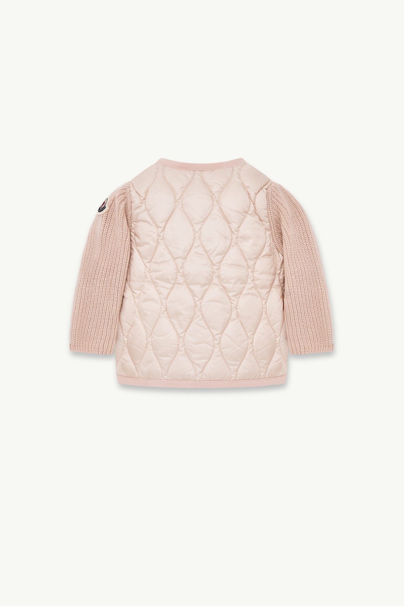 Wool & Cashmere Down Cardigan Girl Powder Pink Moncler 2