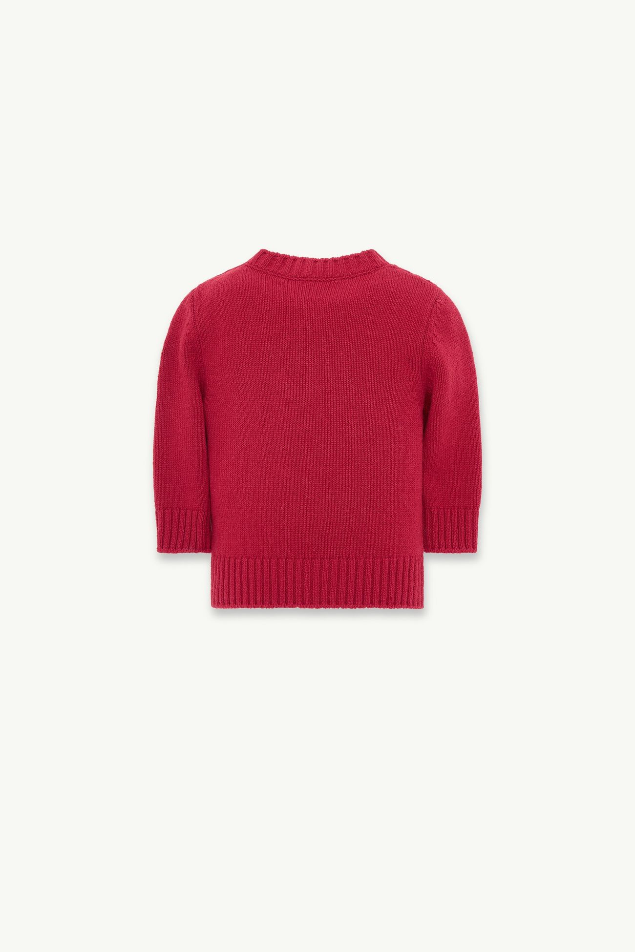 Pullover aus Wolle-Kaschmir-Mischung mit Pinguin-Aufnäher Jungen Burgunderrot Moncler 2