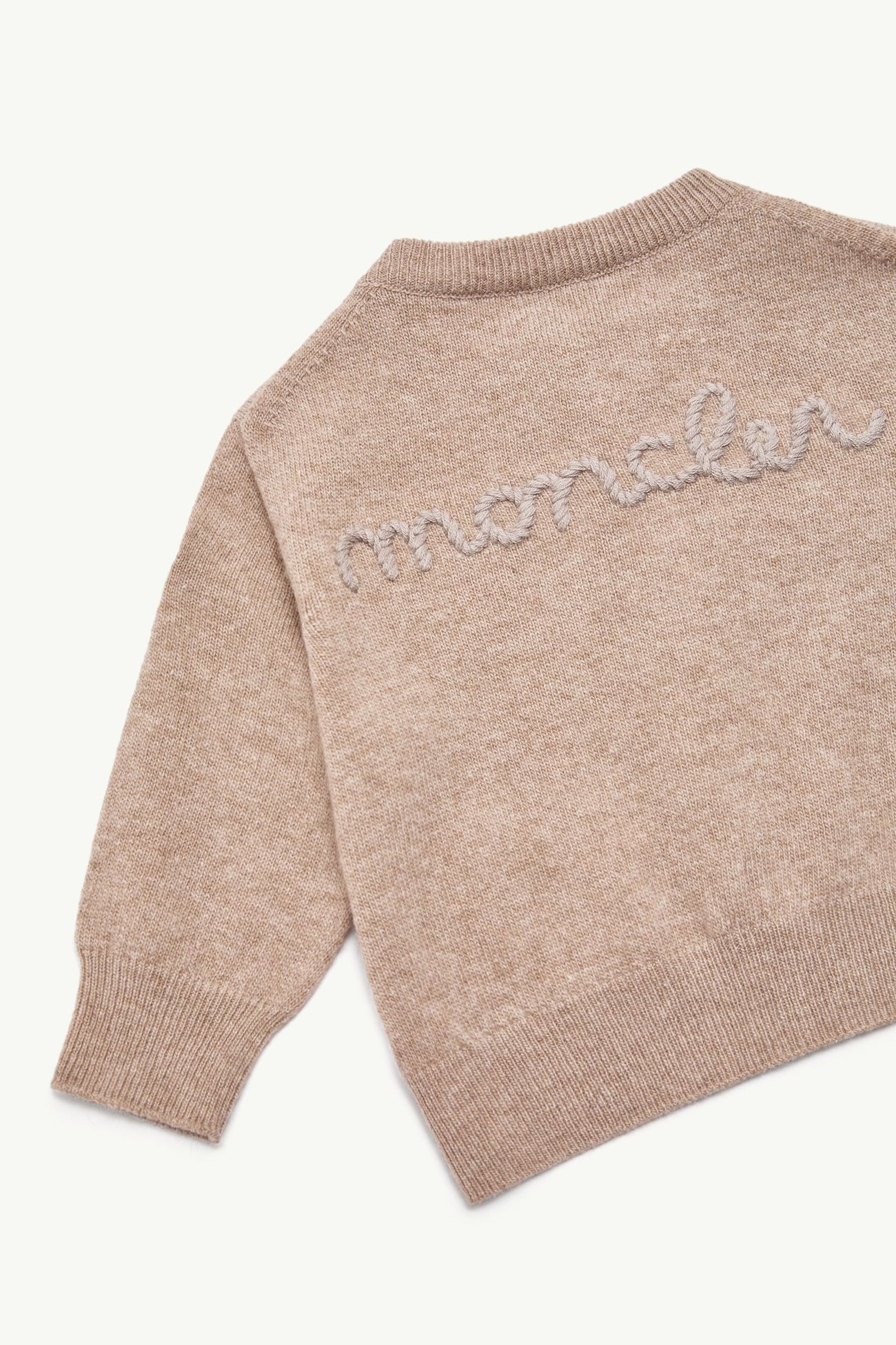Wollset mit gesticktem Logo Genderneutral Beige Moncler 3