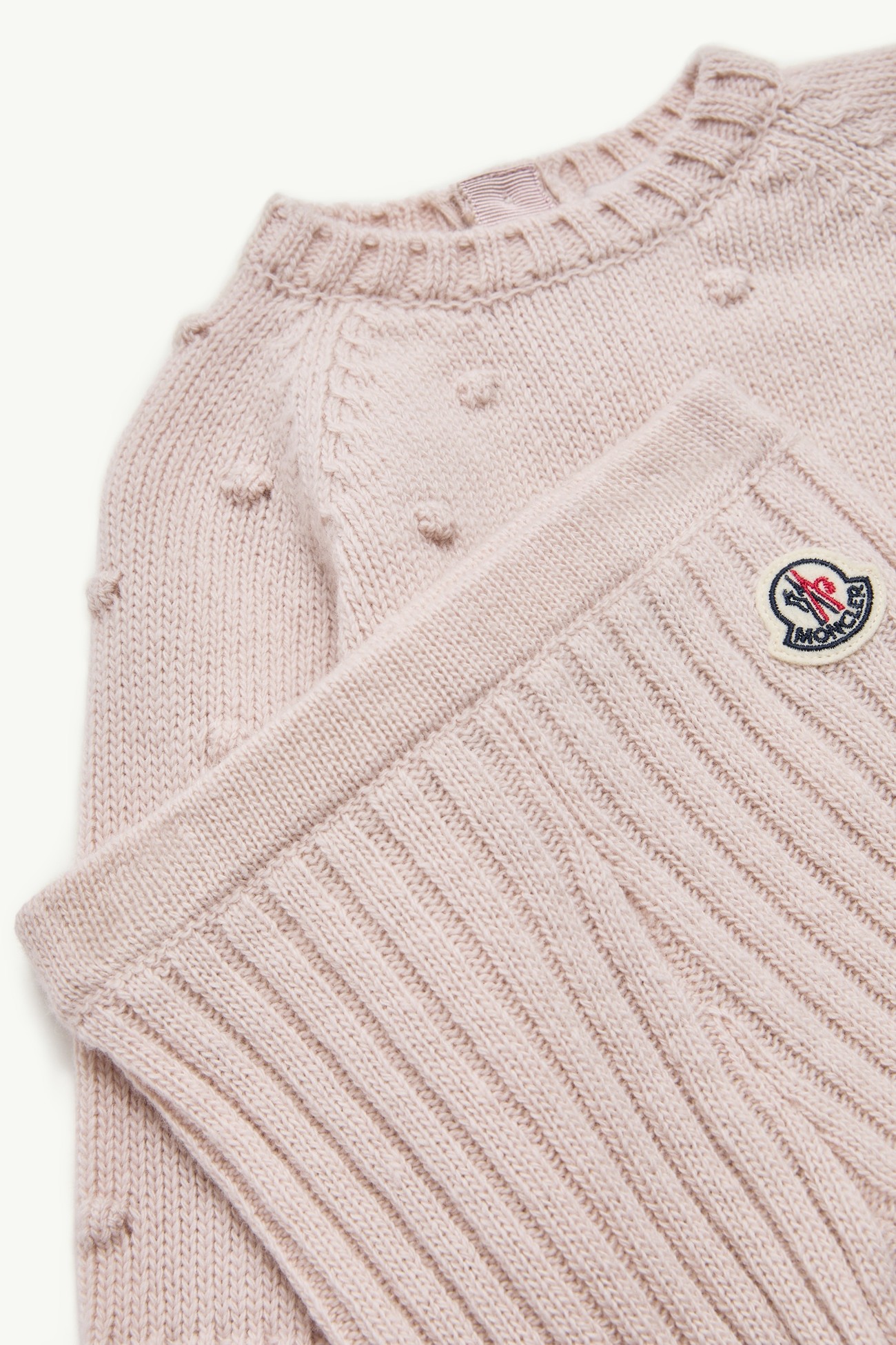 Set aus Woll-Kaschmir-Mischung Mädchen Hellpink Moncler 1
