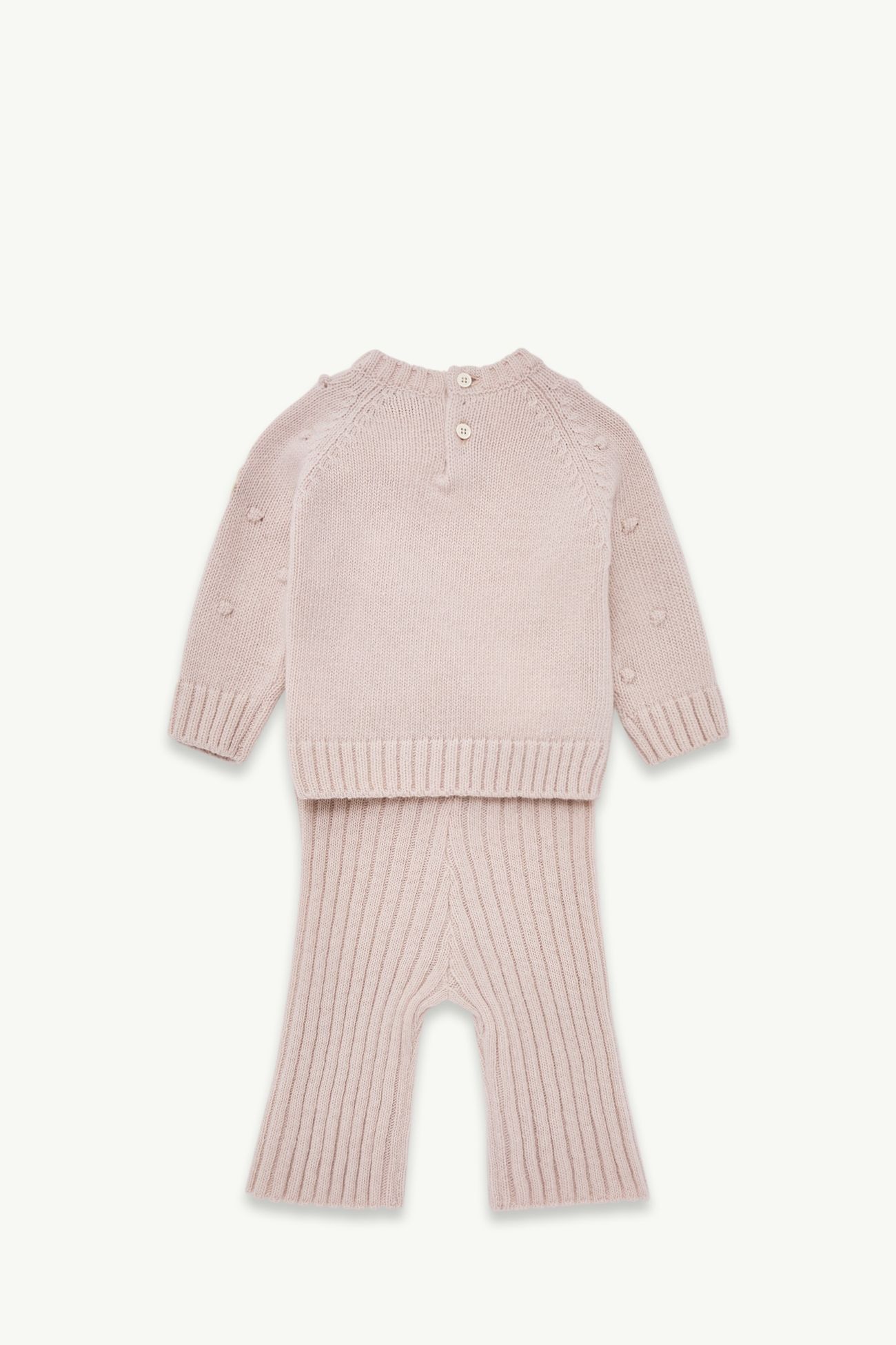 女婴羊毛和山羊绒混纺套装 女童 浅粉色 Moncler 2