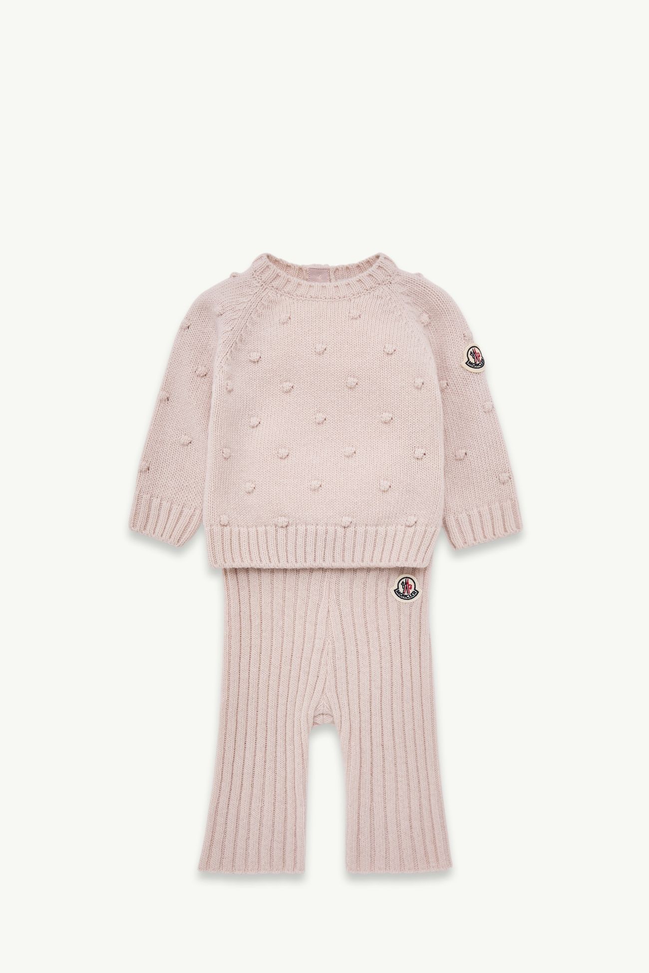 Wool & Cashmere Blend Set Girl Light Pink Moncler 0