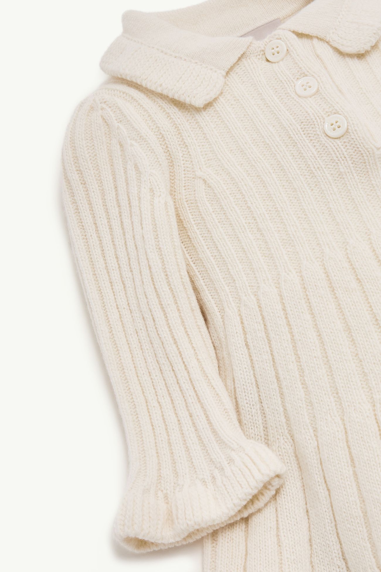 Kleid aus Wolle Mädchen Weiß-Elfenbein Moncler 1
