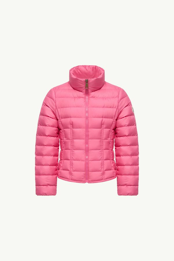 Piumino Kaia Bambina Rosa Brillante Moncler 0