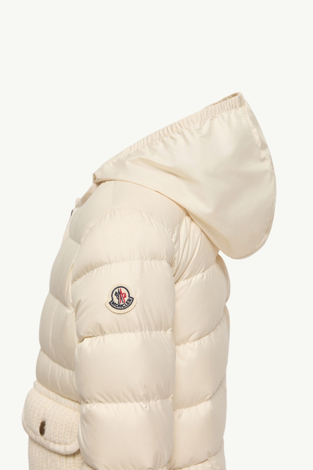 Amara Daunenjacke mit Kapuze Mädchen Weiß-Elfenbein Moncler 2