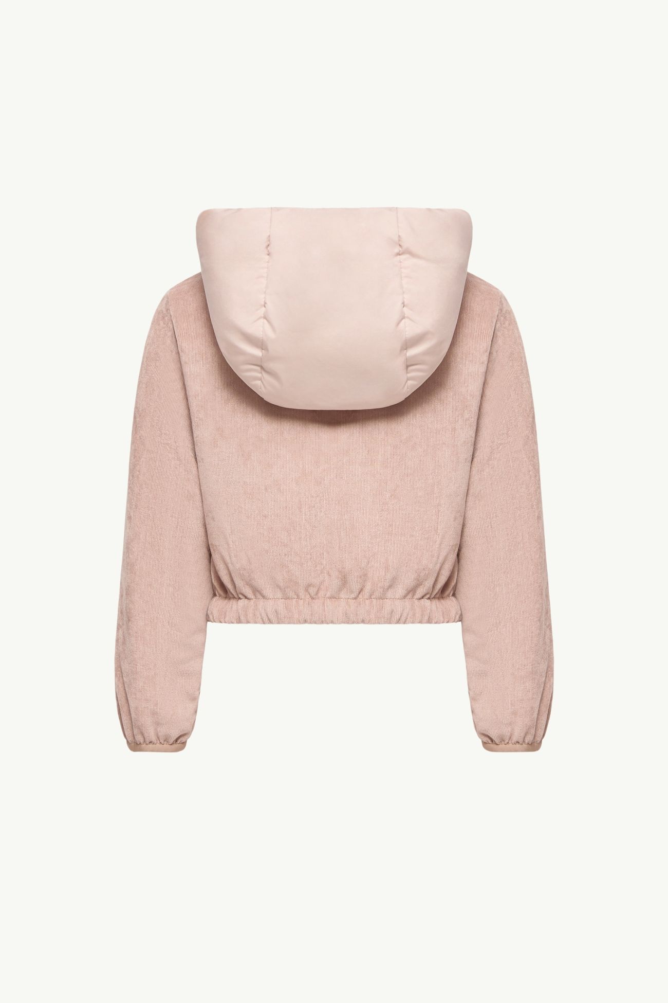 Doudoune en velours côtelé Quinley Fille Rose Moncler 3