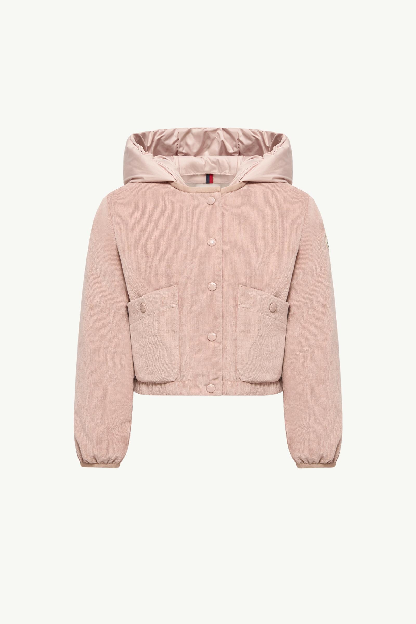 Quinley Corduroy Down Jacket Girl Pink Moncler, 1 of 0