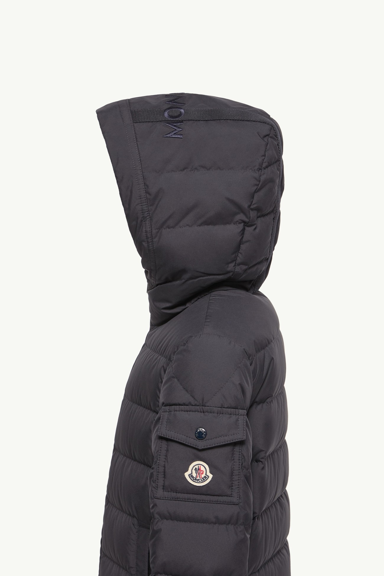 Brannock Hooded Short Parka Boy Navy Blue Moncler 2