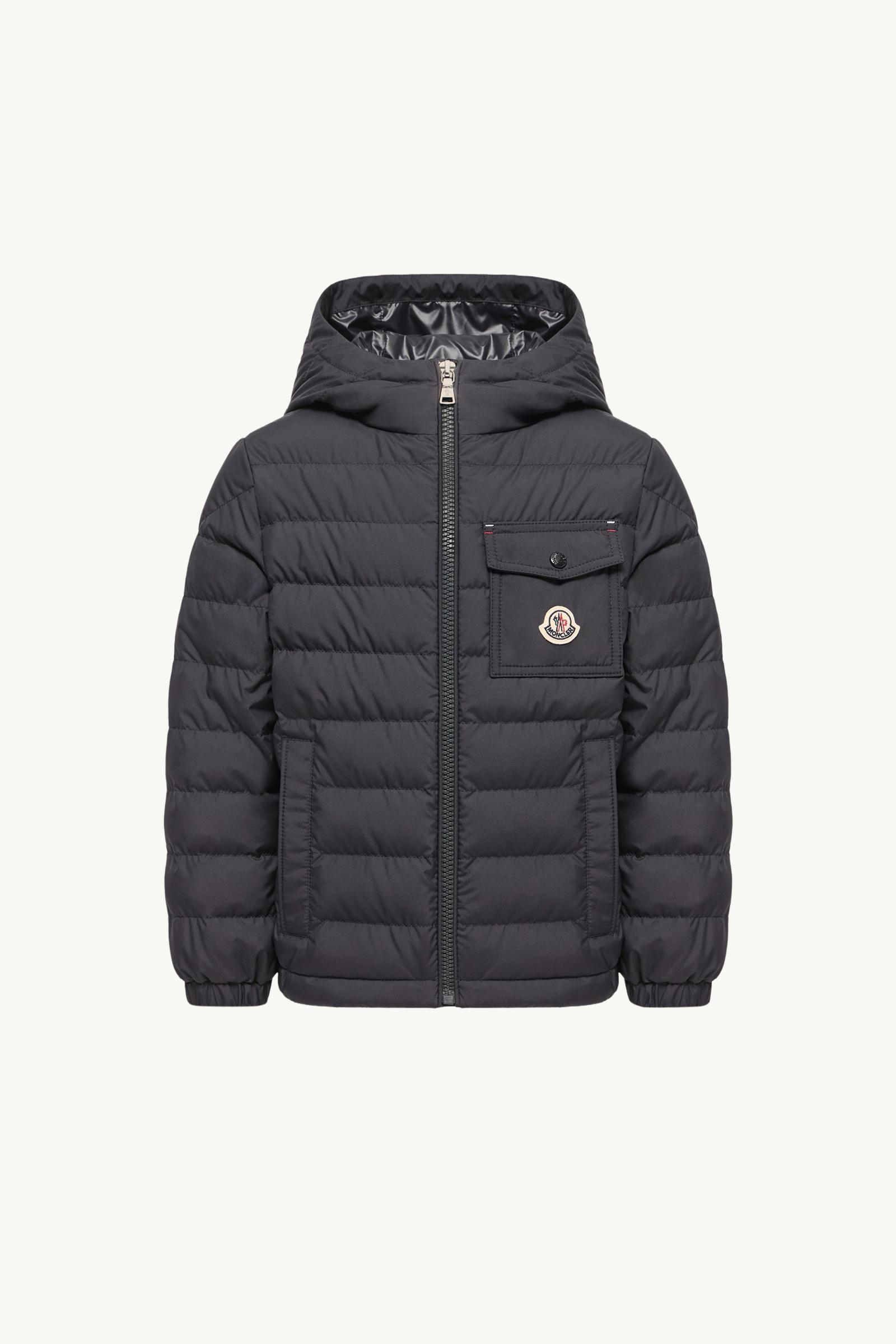 Quillon Hooded Down Jacket Boy Navy Blue Moncler, 1 of 0