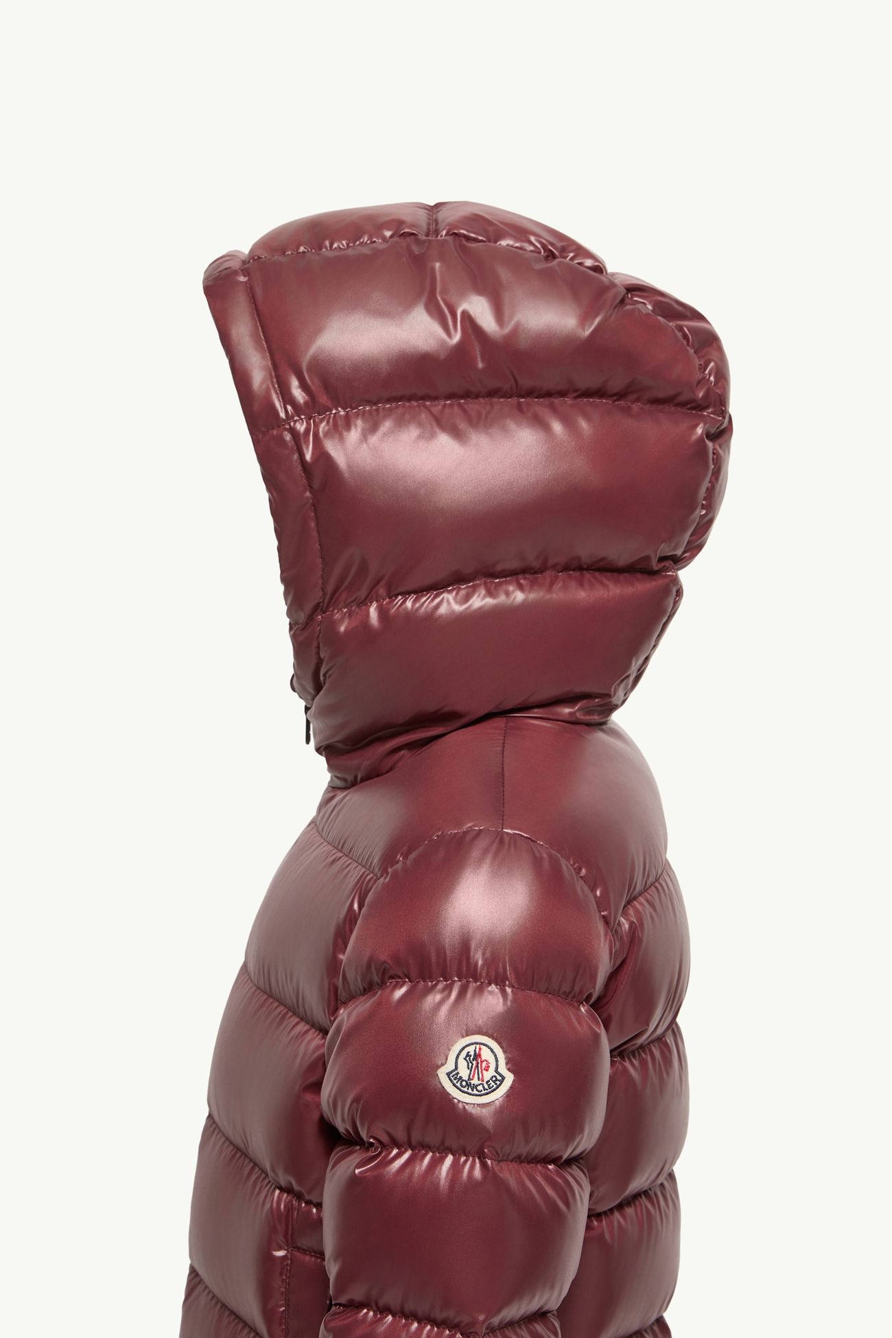 New Aubert連帽羽絨外套 男童 酒紅色 Moncler 2