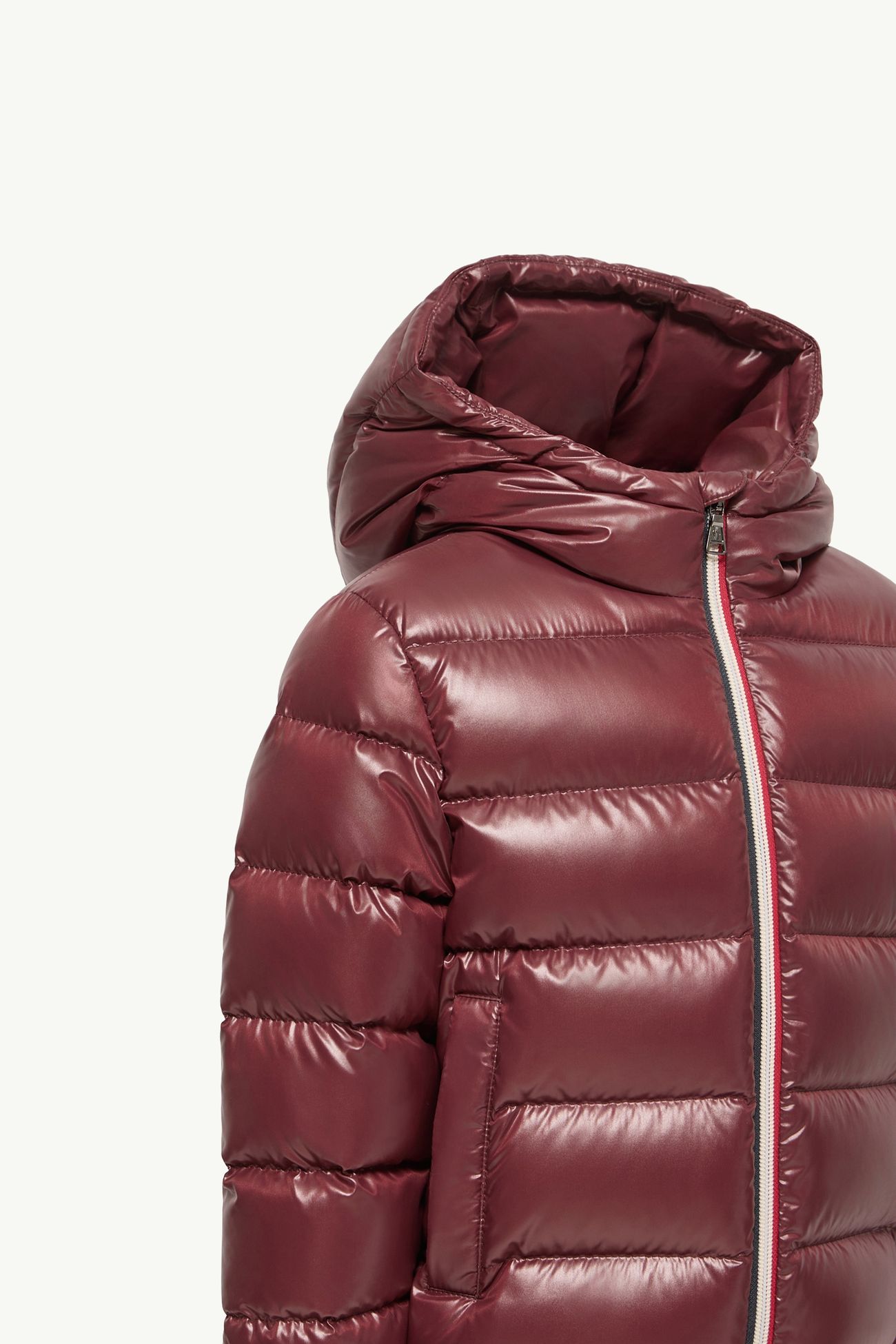New Aubert儿童连帽羽绒夹克外套 男童 波尔多红 Moncler 4