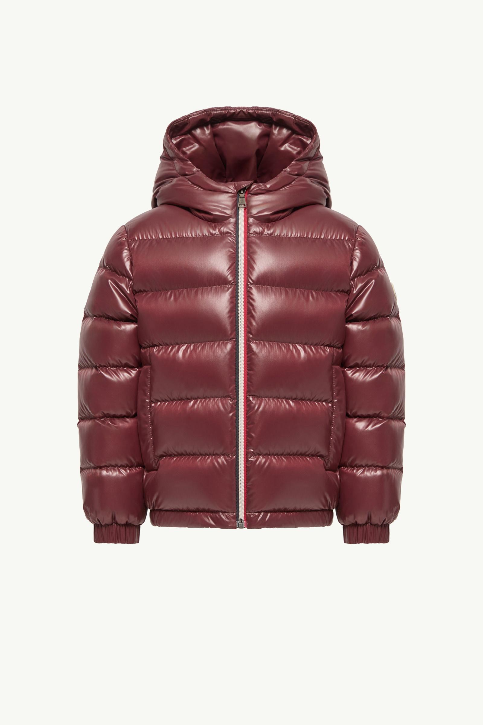New Aubert Hooded Down Jacket Boy Burgundy Moncler, 1 of 0