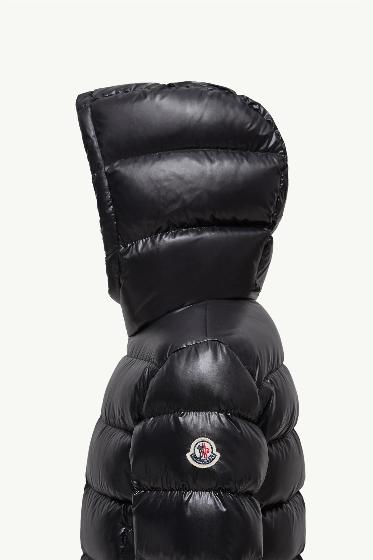 Piumino New Aubert con cappuccio Bambino Nero Moncler 1