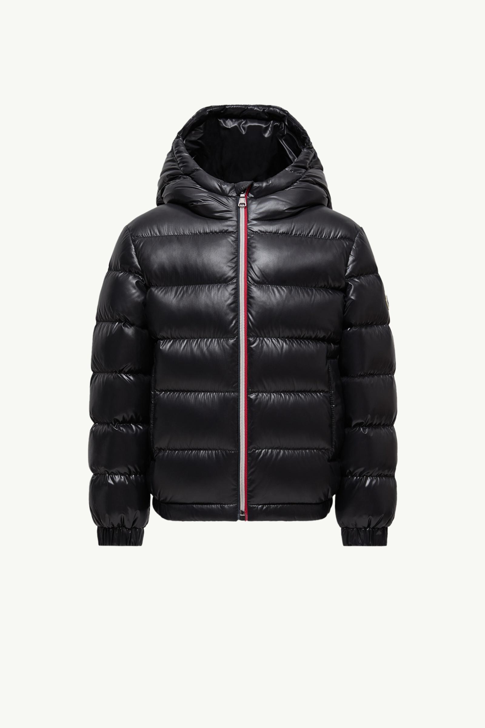 New Aubert Hooded Down Jacket Boy Black Moncler, 1 of 0