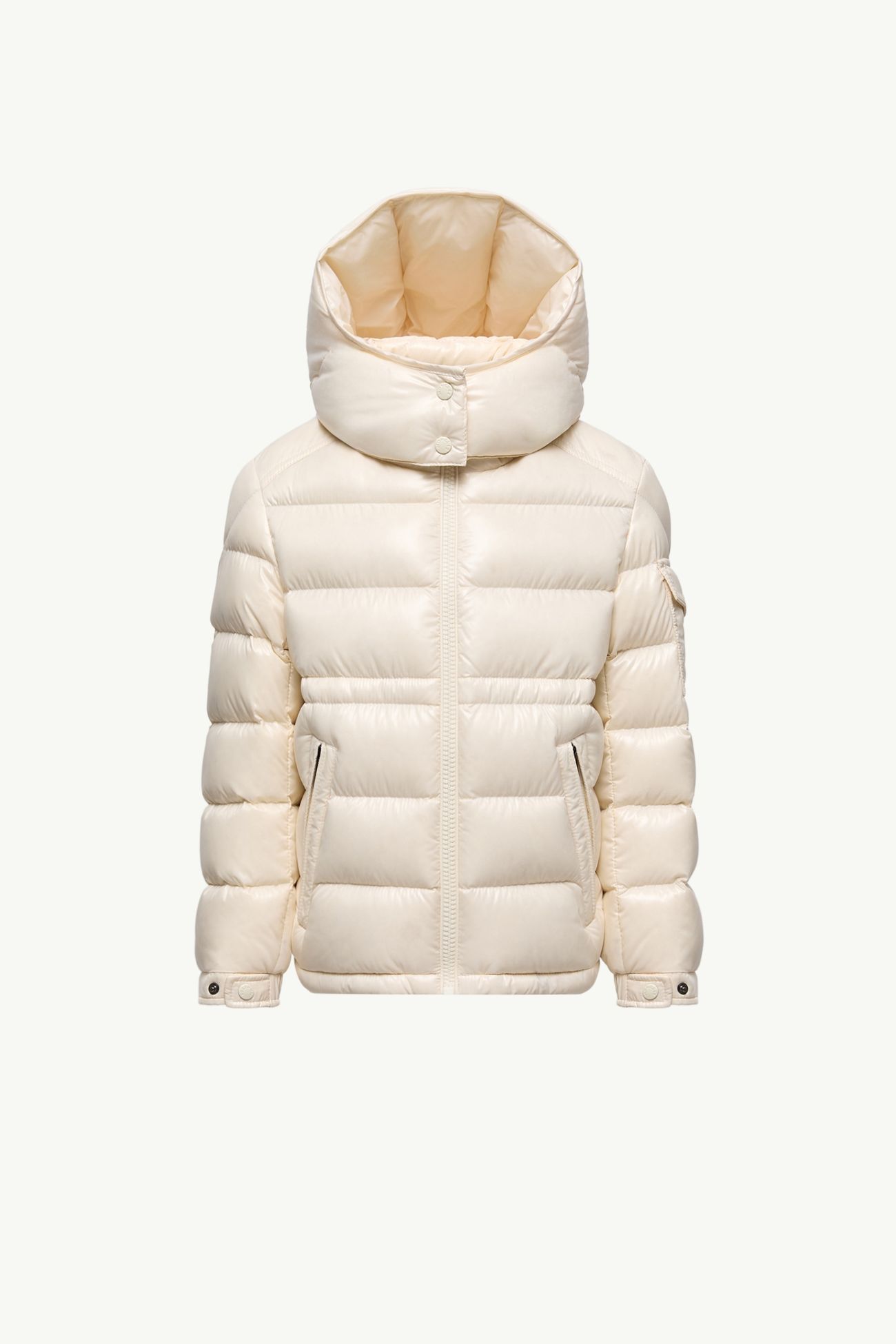 Doudoune courte à capuche Maire Fille Blanc Moncler 0