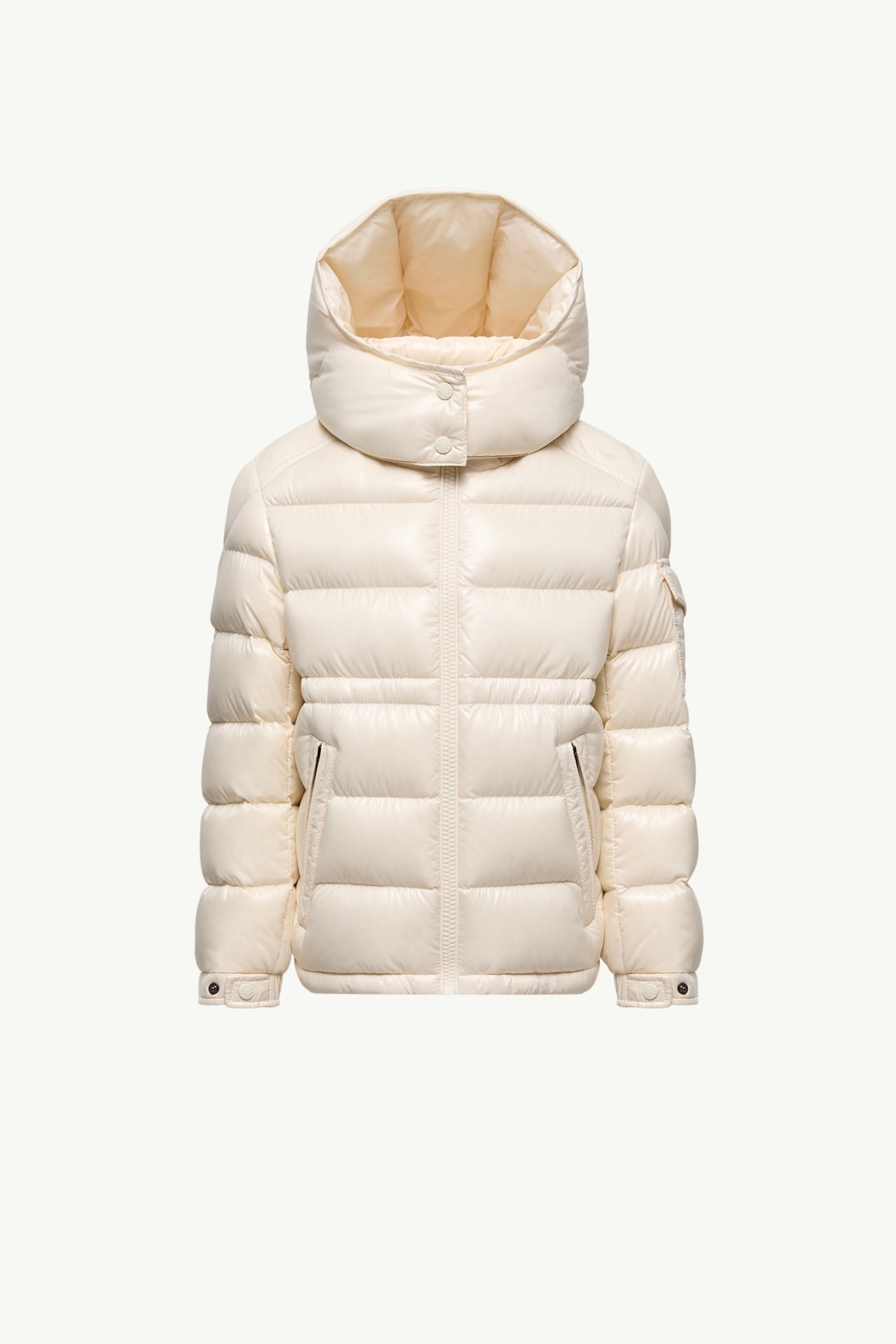 Maire Hooded Down Jacket Girl White Moncler 0