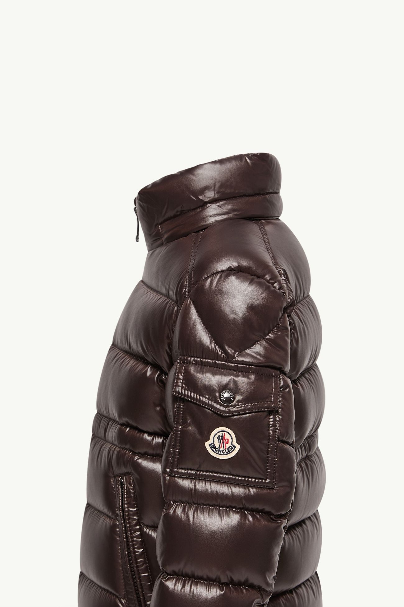 Maire Hooded Down Jacket Girl Brown Moncler 1