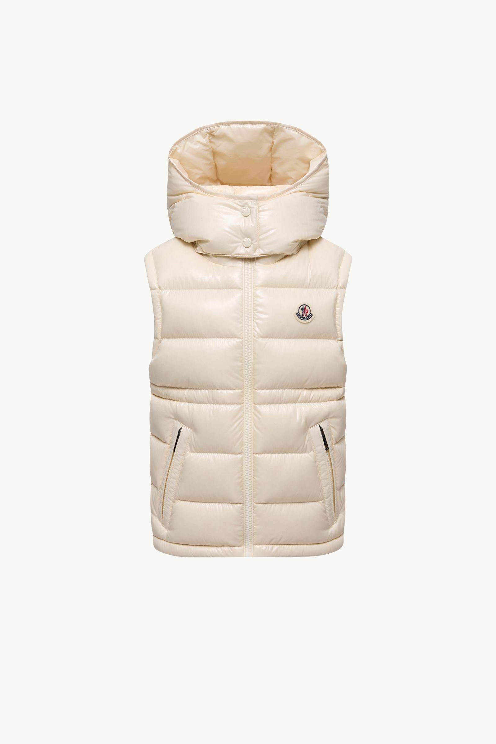 Ania Hooded Down Gilet Girl White Moncler, 1 of 0