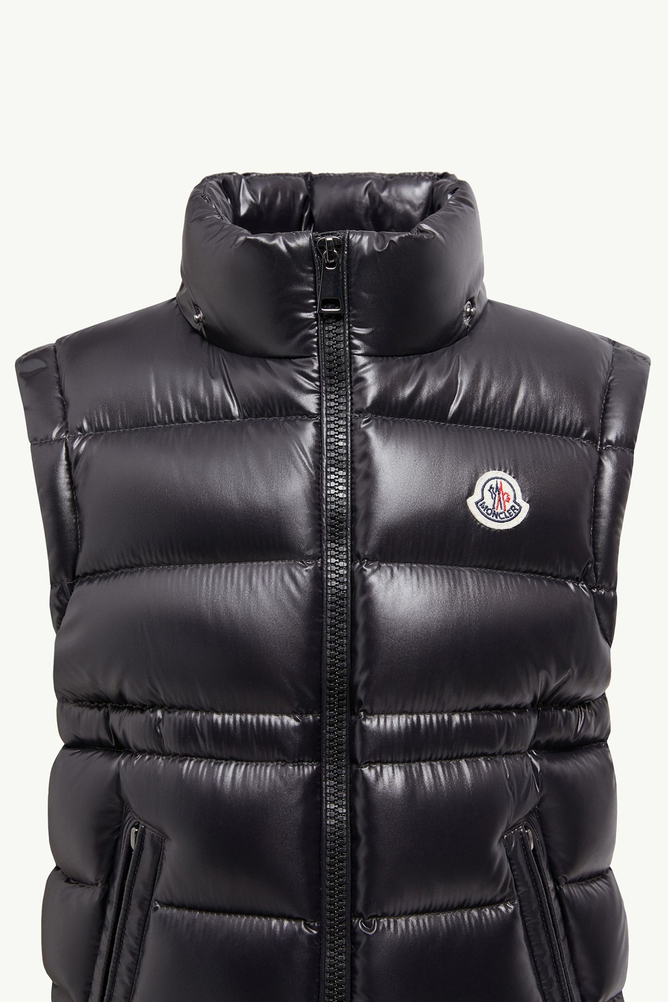 Ania 후드 다운 베스트 키즈 여아 블랙 Moncler 1