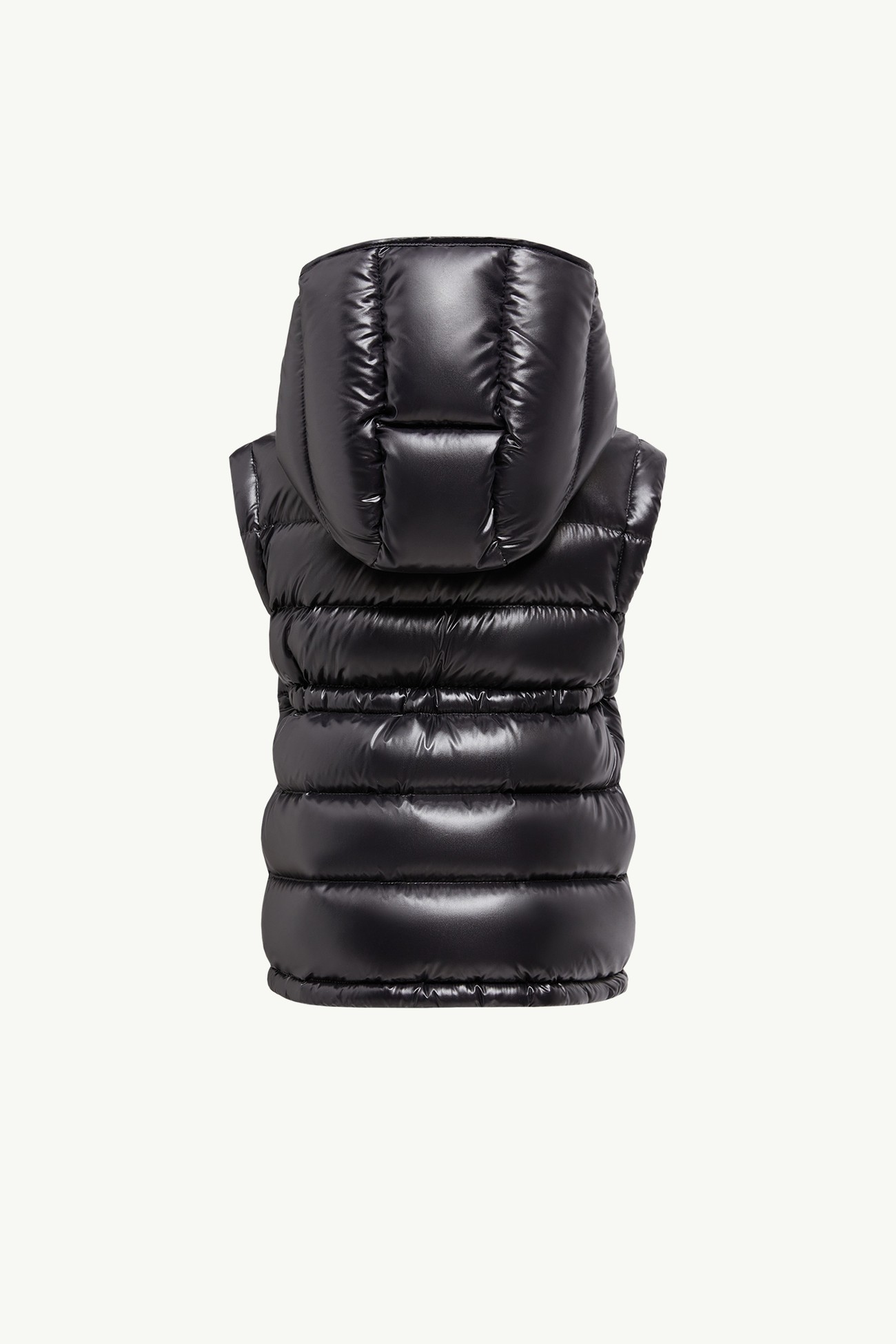Ania Hooded Down Gilet Girl Black Moncler 2
