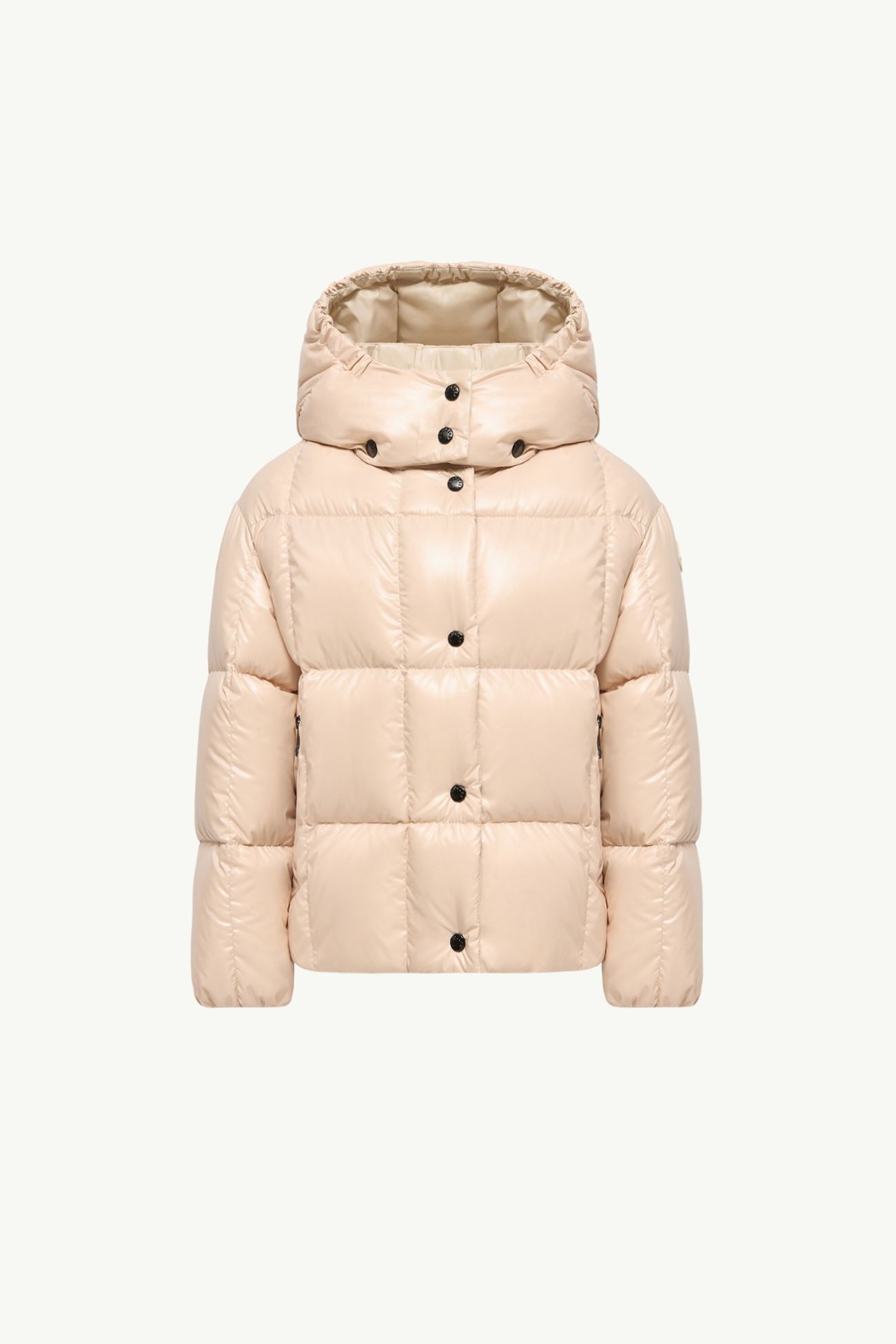 Piumino Parana con cappuccio Bambina Beige Chiaro Moncler 0