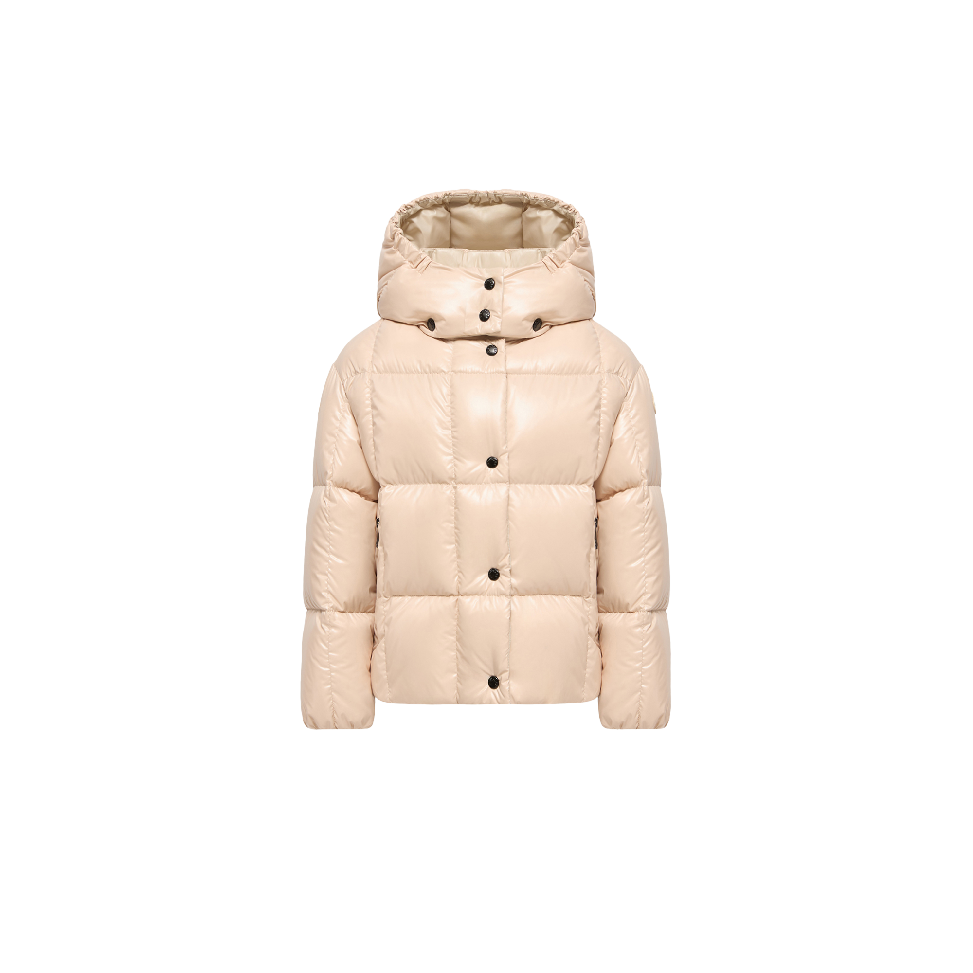 Moncler  Parana Hooded Down Jacket for Girls in Beige, Size: 10Y