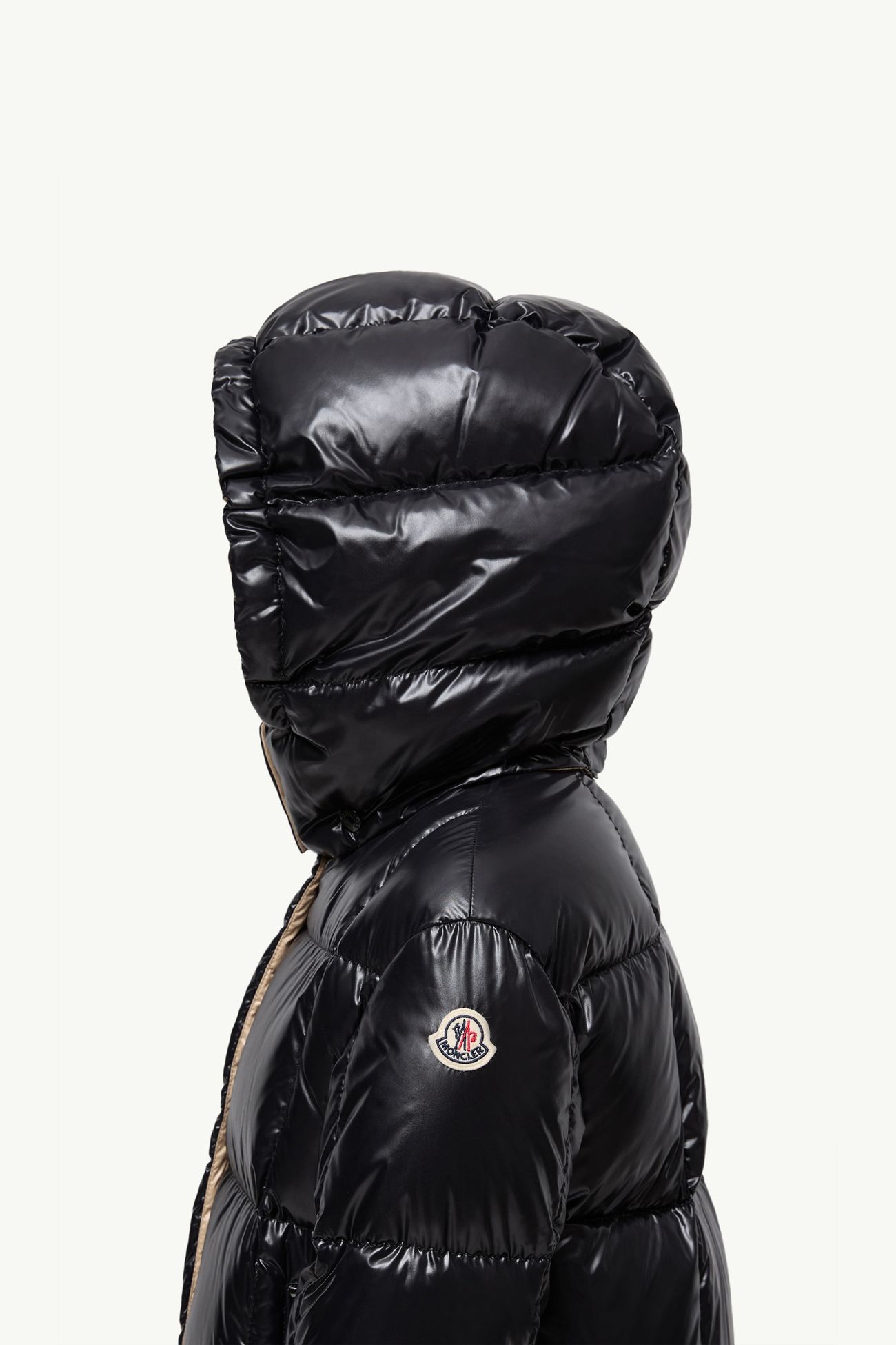 Parana Hooded Down Jacket Girl Black Moncler 1