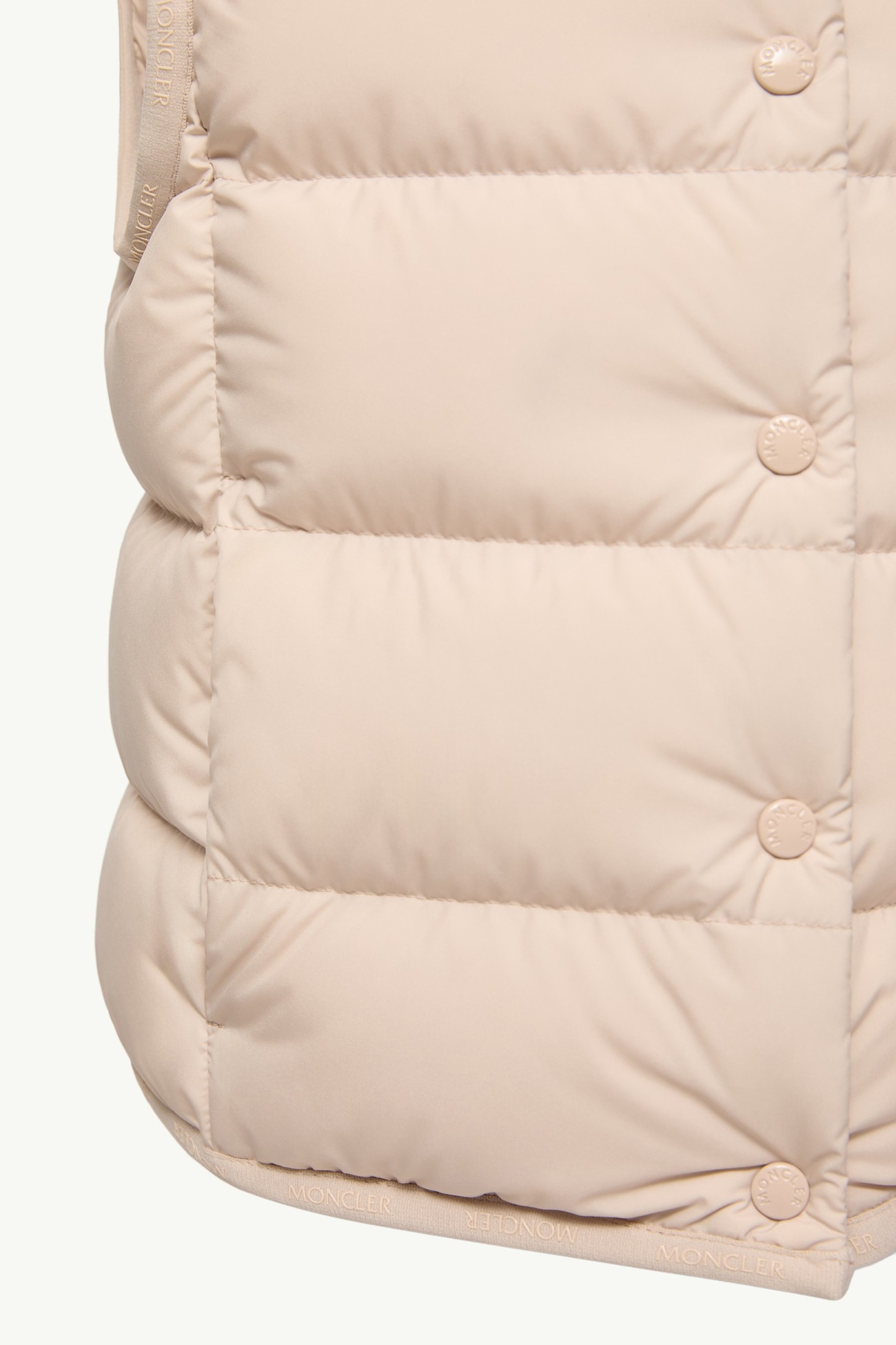 Badia Down Gilet Girl Light Beige Moncler 3