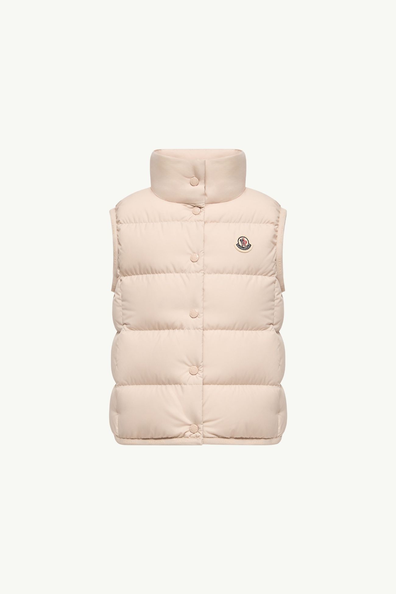 Badia Down Gilet Girl Light Beige Moncler 0
